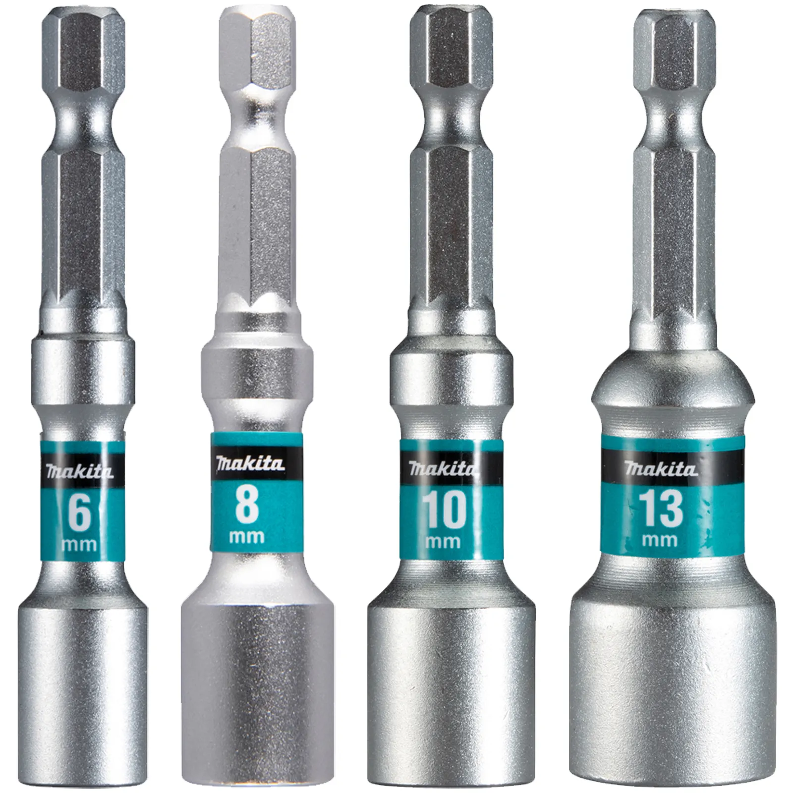 Inserti Chiavi a Bussola Esagonale 1/4″ MAKITA Punta Torsion 65mm per Avvitatore a Impulsi