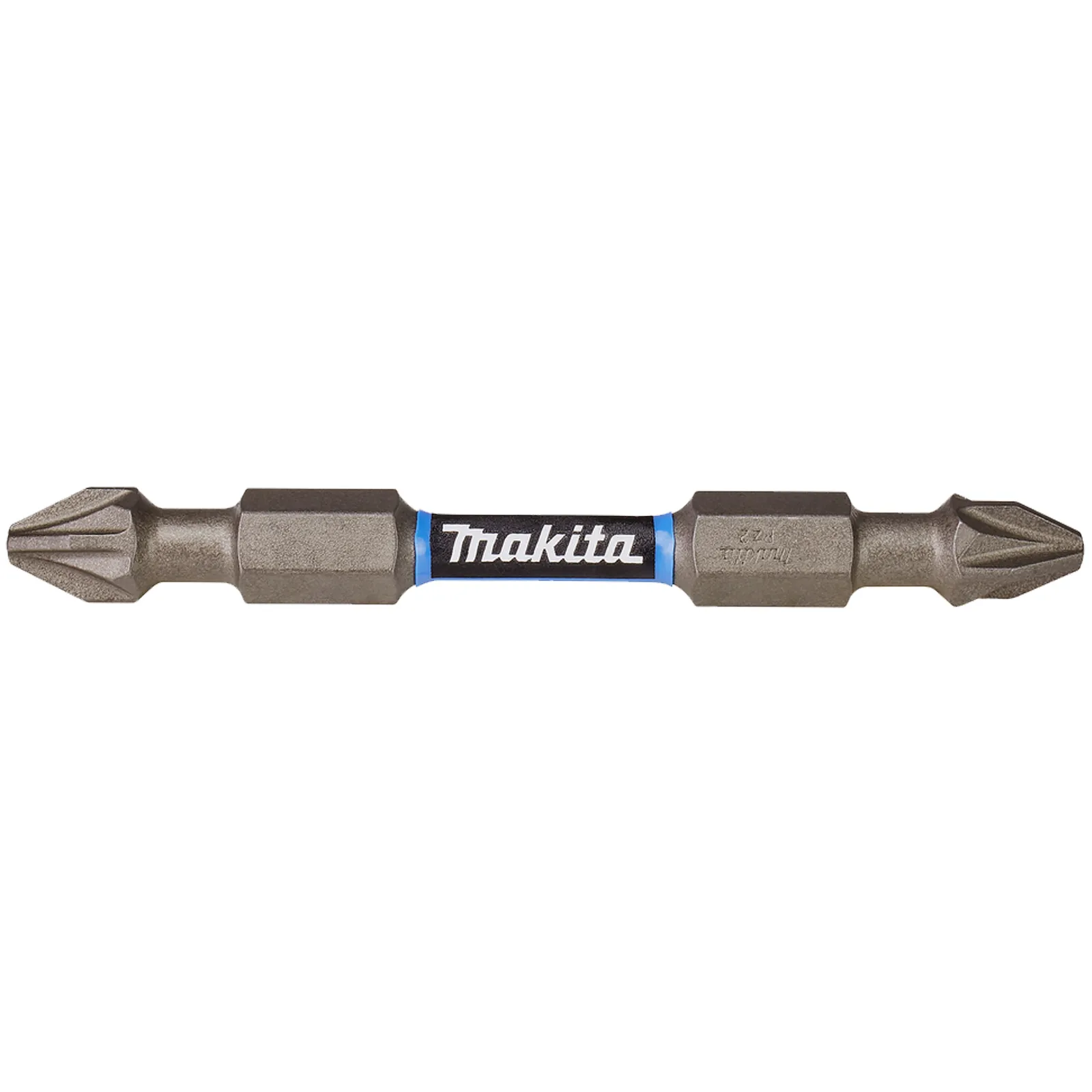Inserto a Croce Esagonale 1/4″ MAKITA Bits Lunghezza 65mm Doppia Punta PZ2 TORSION per Avvitatore a Impulsi