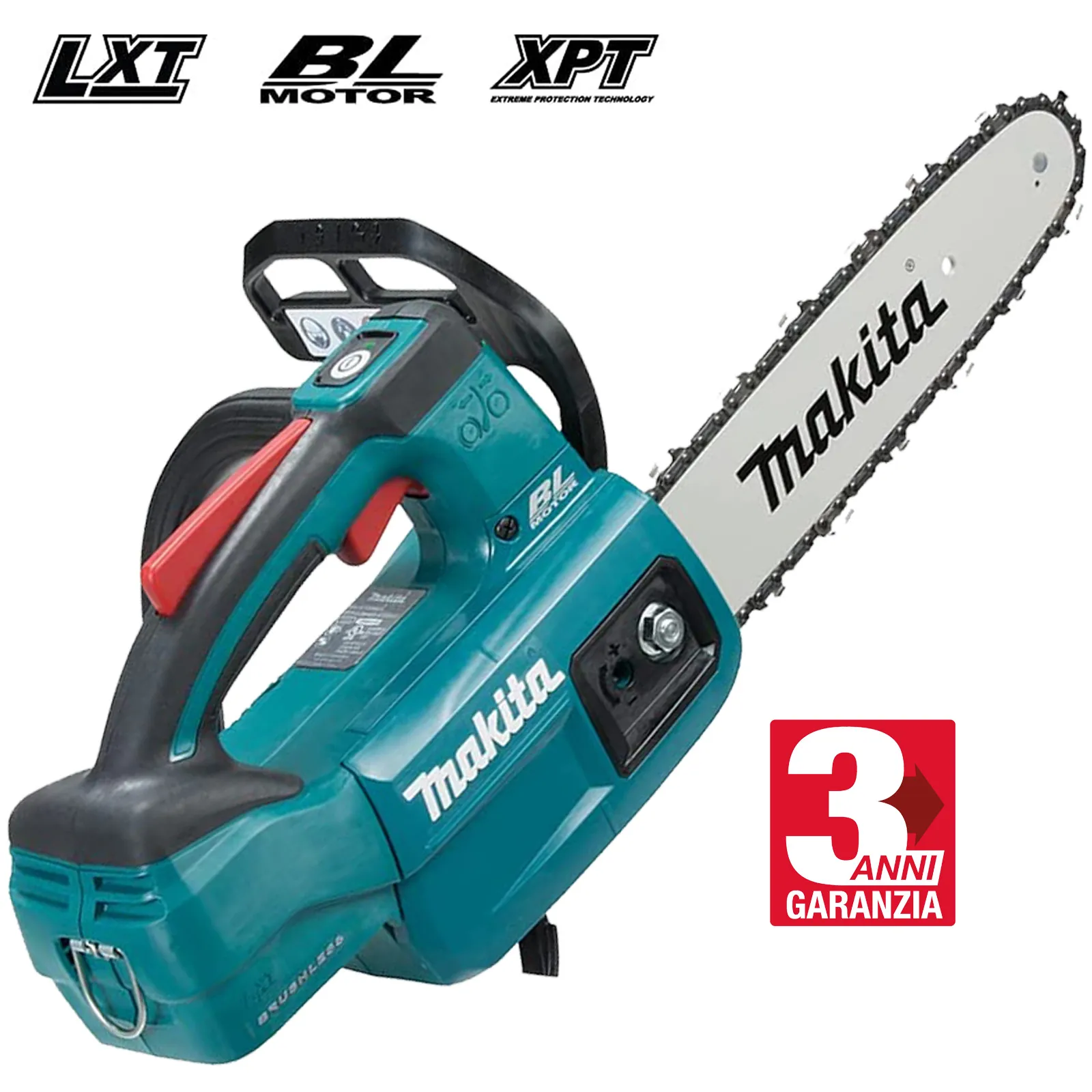 Elettrosega per Potatura a Batteria 18V MAKITA Barra Carving 25cm Brushless DUC254CZ