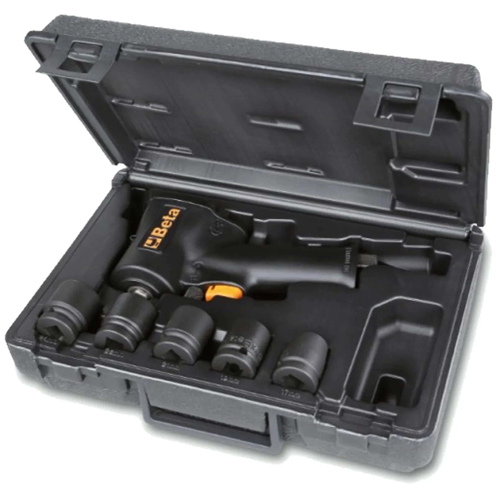 Kit Trapano Avvitatore a Impulsi Pneumatico BETA Reversibile con 5 Bussole in Valigetta 1927XM/K5