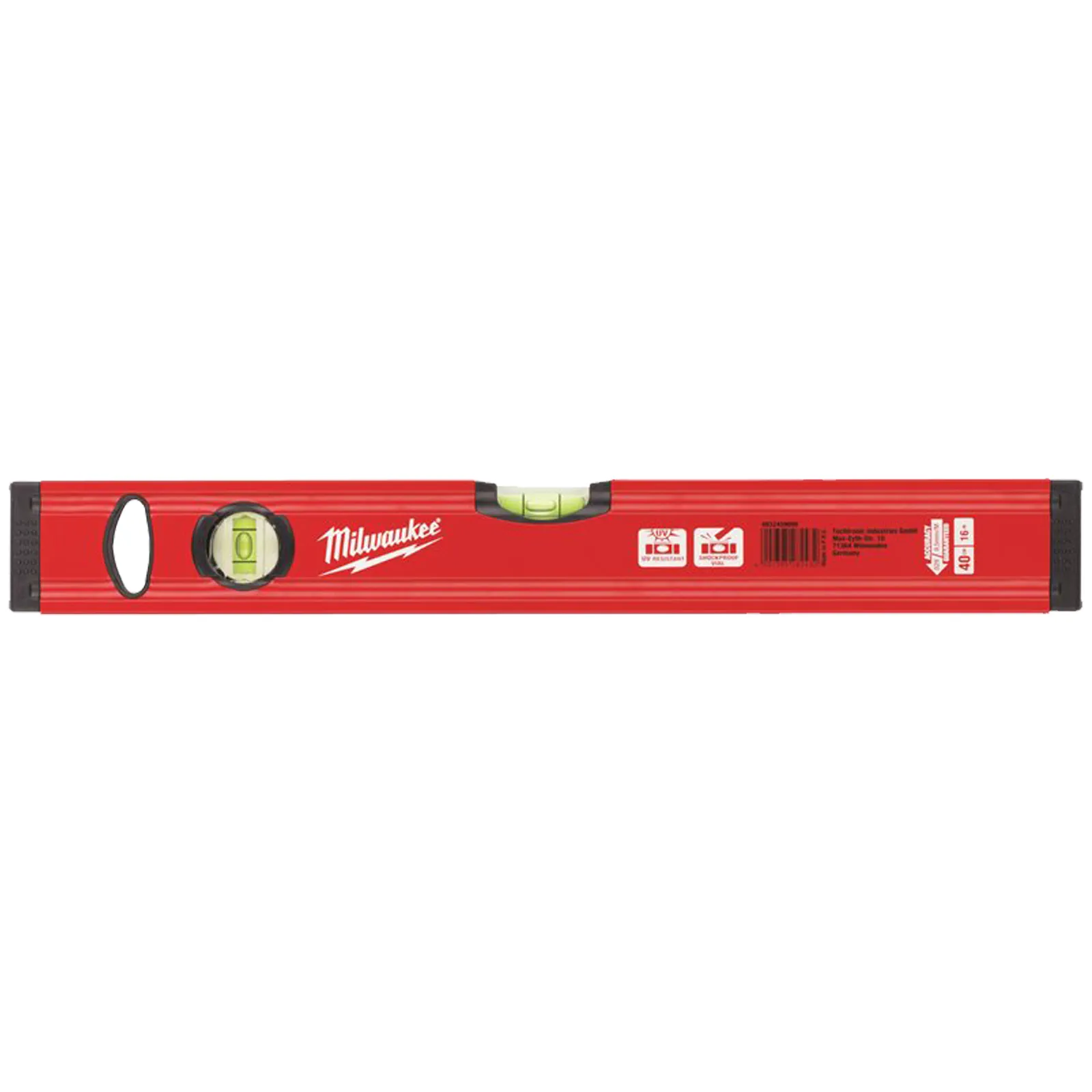 Livella a Bolla Classica MILWAUKEE con 2 Fiale in Acrilico Accuratezza Certificata serie SLIM BOX LEVEL