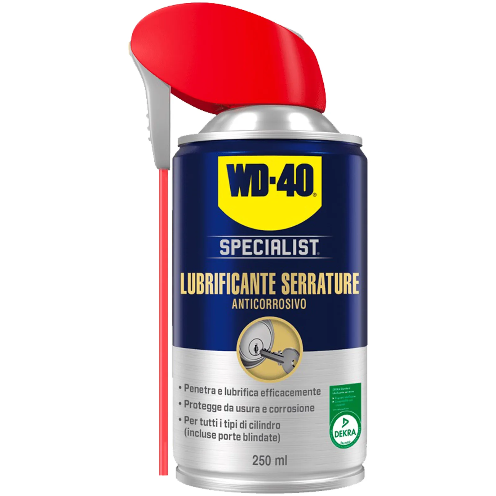 Lubrificante Serrature Bomboletta Spray 250ml WD-40 SPECIALIST Anticorrosivo LOCK LUBE