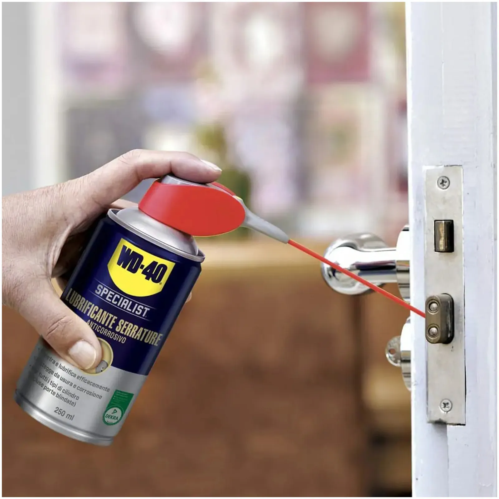 Lubrificante Serrature Bomboletta Spray 250ml WD-40 SPECIALIST Anticorrosivo LOCK LUBE - immagine 4
