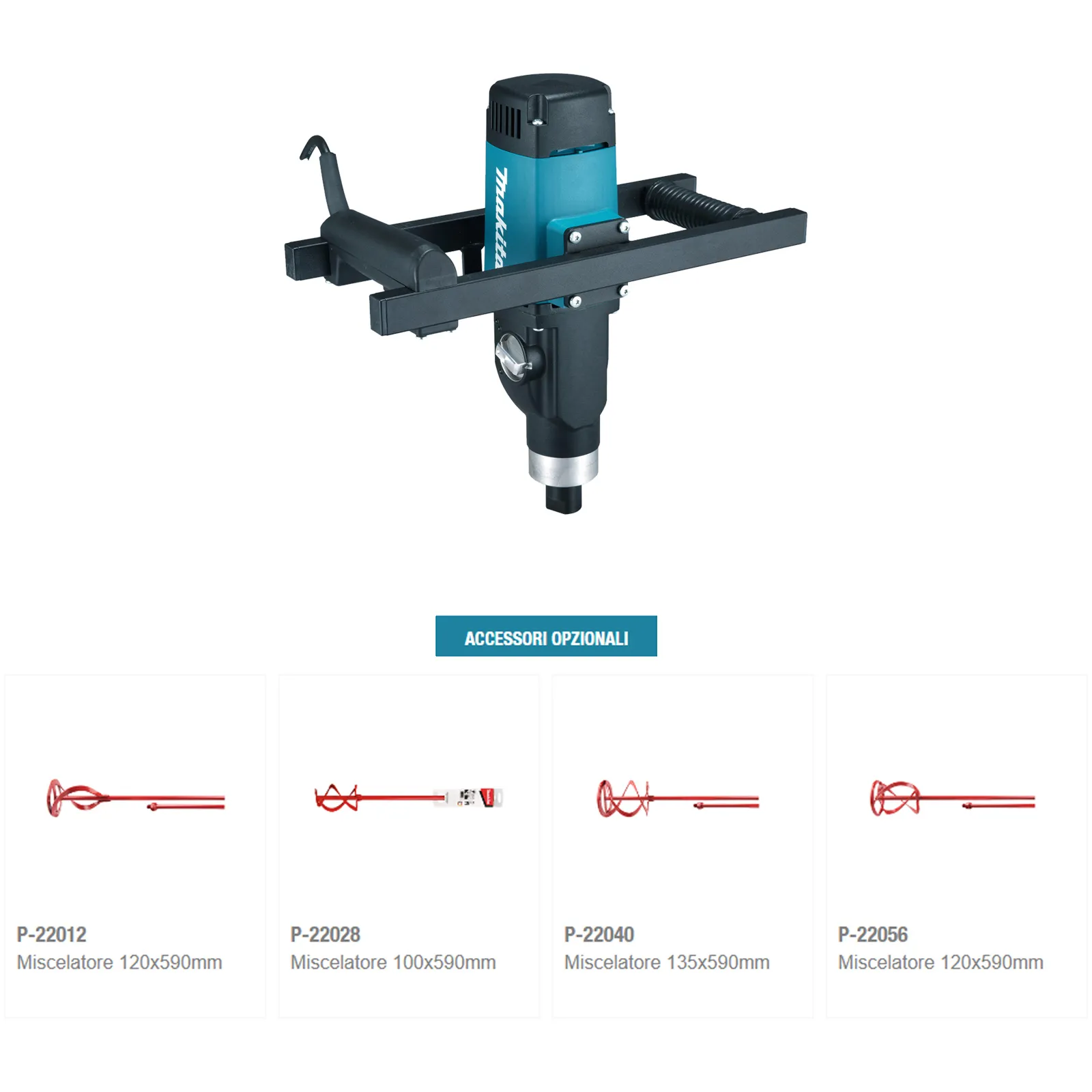 Miscelatore 1600W Intonaco Malta MAKITA 2 Velocità Meccaniche Protezione IP20 Fruste 180mm Potenza 50Nm UT1600 - immagine 3