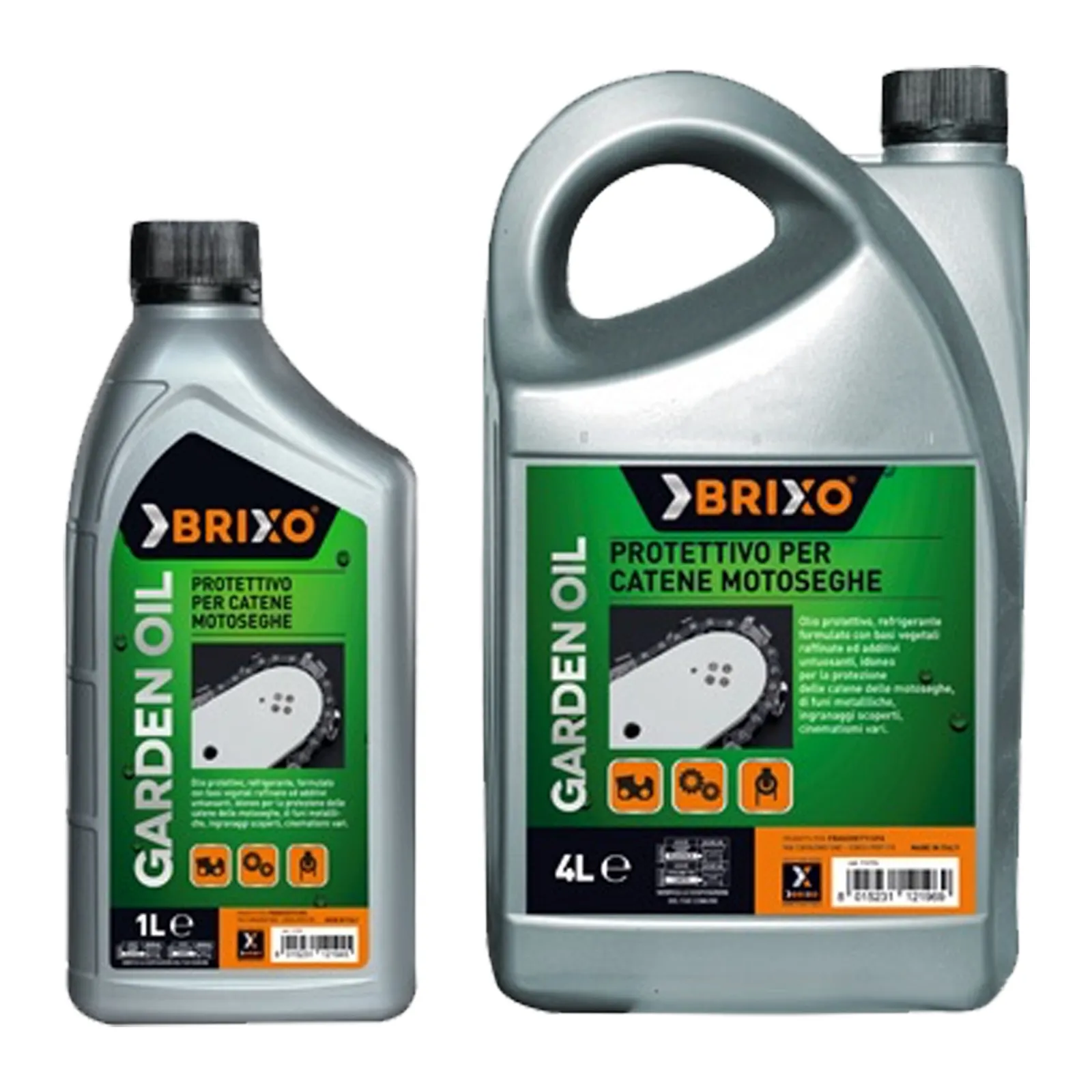 Olio Protettivo per Catena Motosega BRIXO Protezione e Durata Garantita Formula Vegetale BIOCHAIN