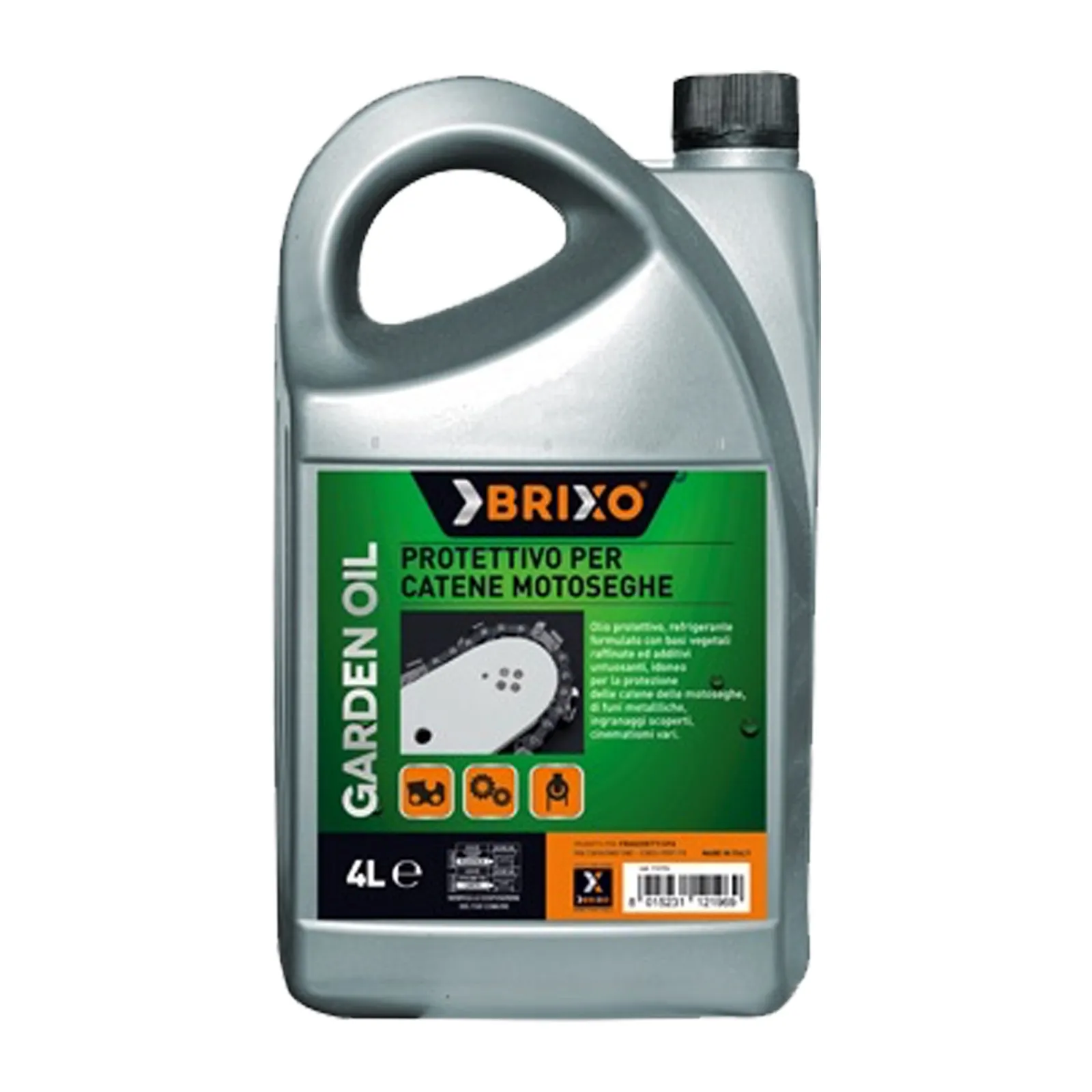 Olio Protettivo per Catena Motosega BRIXO Protezione e Durata Garantita Formula Vegetale BIOCHAIN - immagine 3