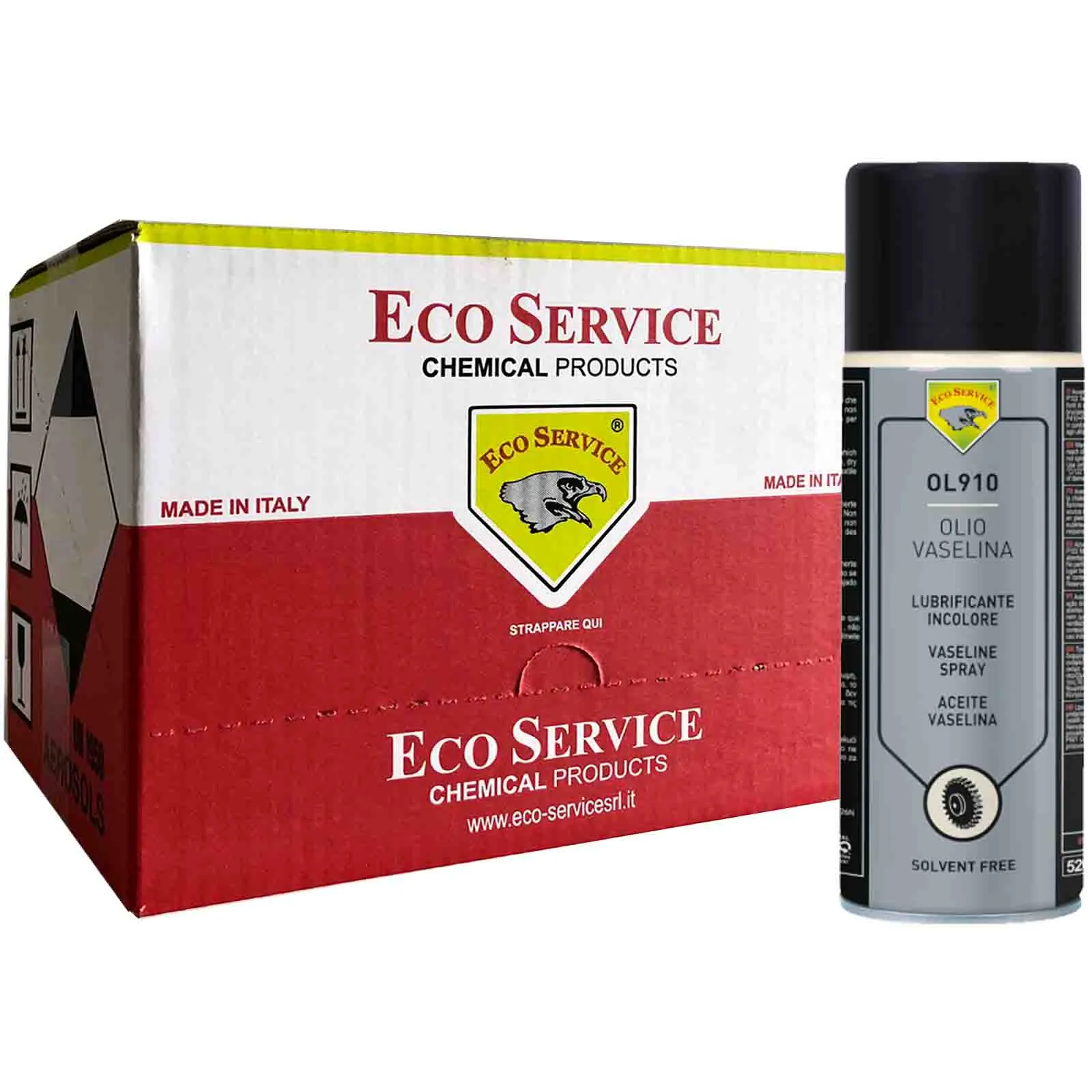 Olio Vaselina Spray ECO SERVICE Bomboletta 400ml Paraffina Liquida Lubrificante OL910 - immagine 2