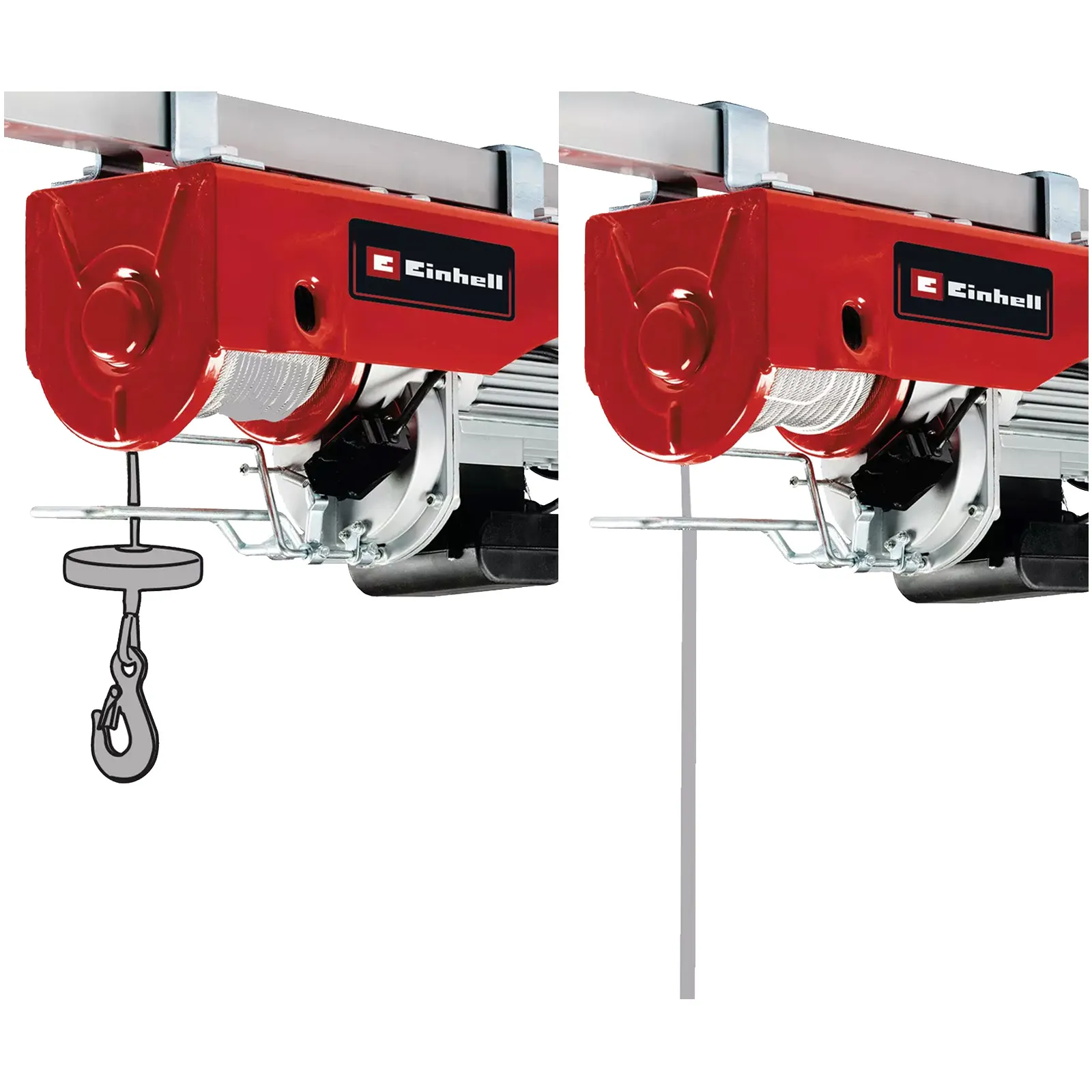 Paranco Elettrico 1600W Monofase EINHELL Cavo 18m Portata 999Kg con Sistema di Sicurezza Avanzata e Motore Termoprotetto modello TC-EH 1000-18 - immagine 4