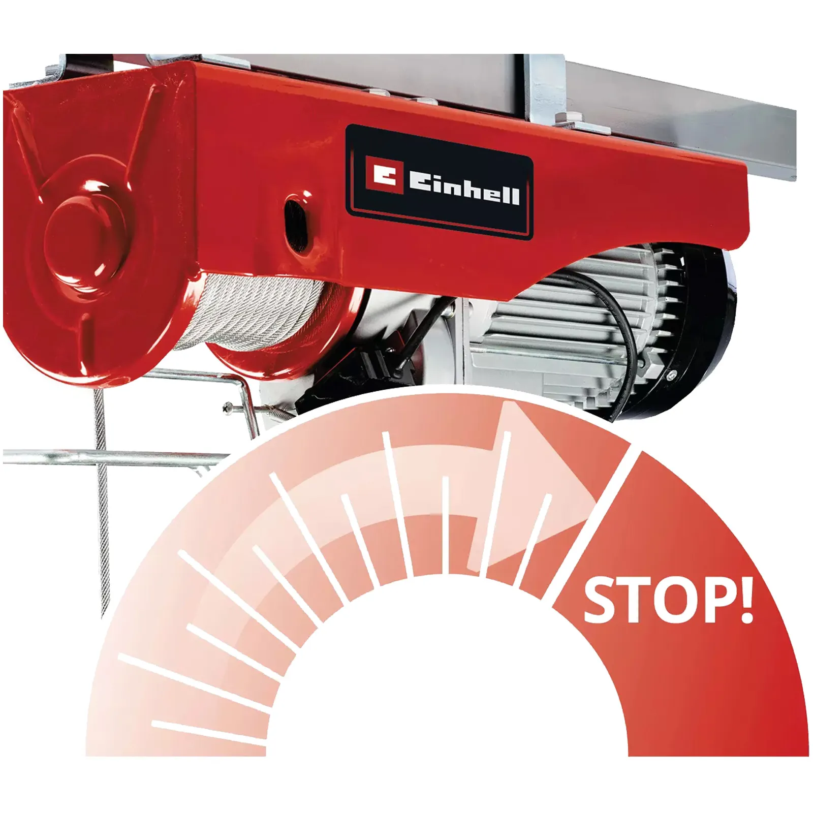 Paranco Elettrico 1600W Monofase EINHELL Cavo 18m Portata 999Kg con Sistema di Sicurezza Avanzata e Motore Termoprotetto modello TC-EH 1000-18 - immagine 5
