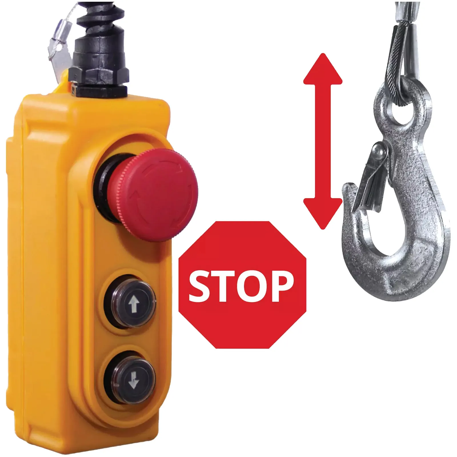 Paranco Elettrico 1600W Monofase EINHELL Cavo 18m Portata 999Kg con Sistema di Sicurezza Avanzata e Motore Termoprotetto modello TC-EH 1000-18 - immagine 7