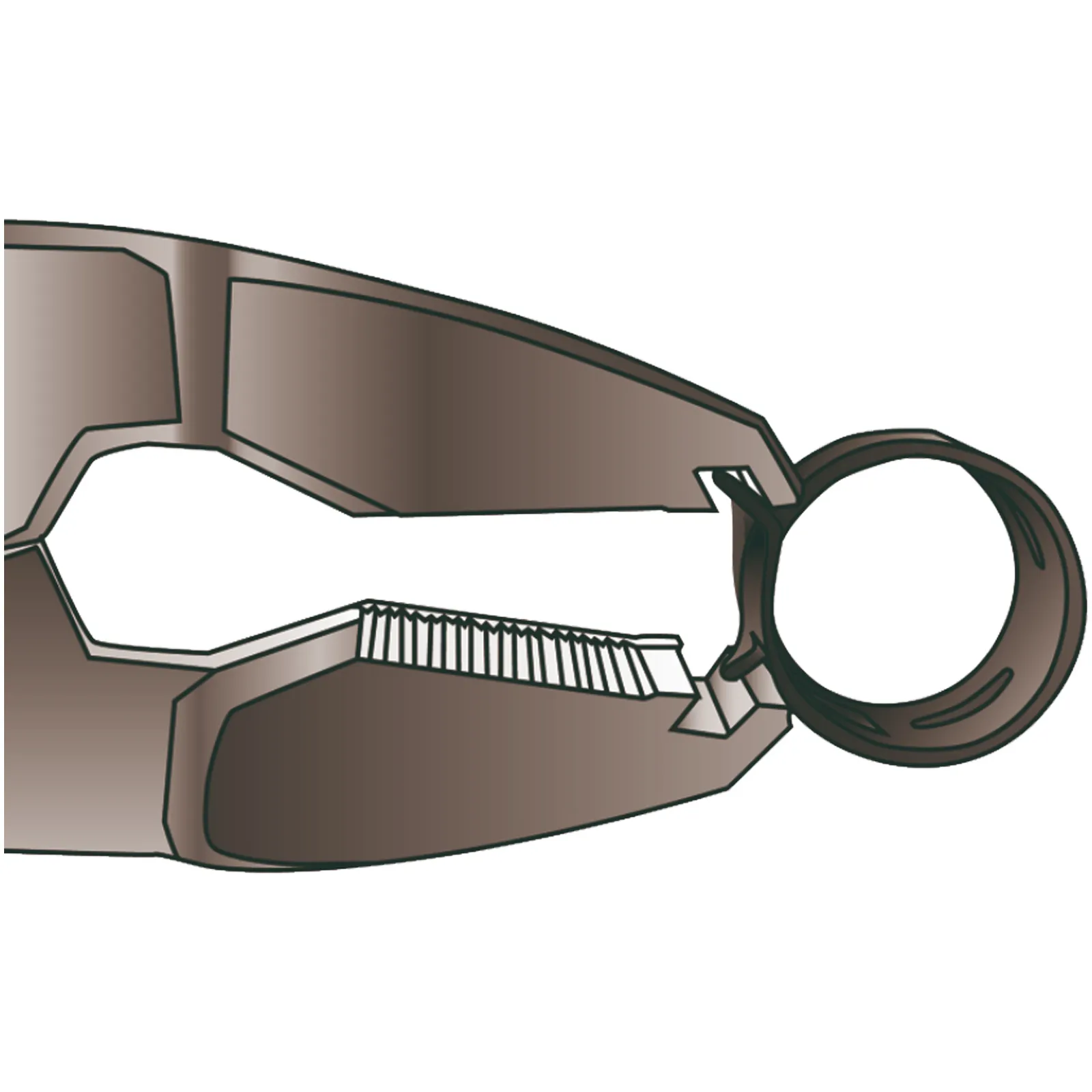 Pinza per Anelli StringiTubo USAG Ganasce a Presa Frontale e Laterale Automotive articolo 871 D - immagine 2