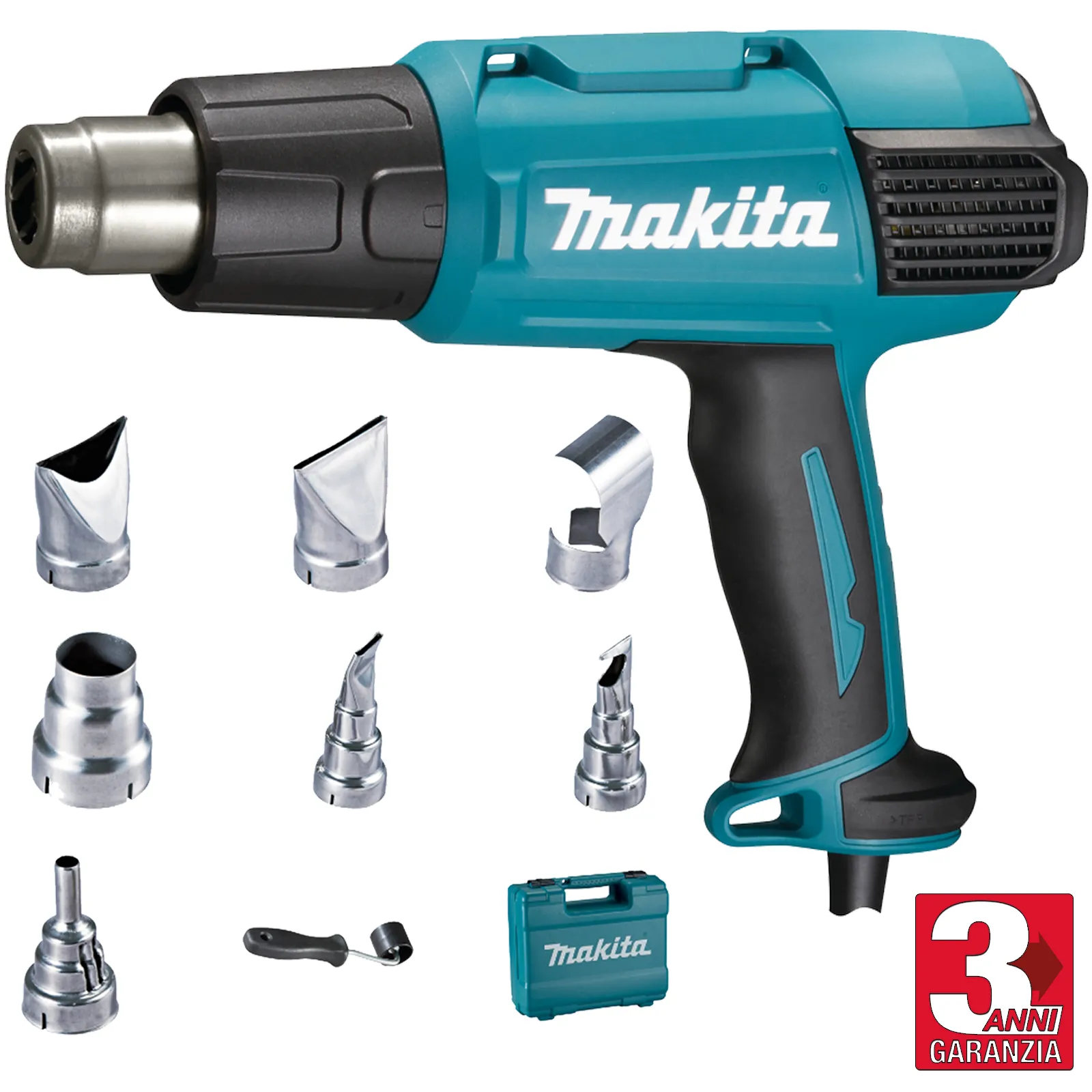 Pistola Termica TermoSoffiatore MAKITA Sverniciatore Aria Calda Regolabile 2000W HG6531CK
