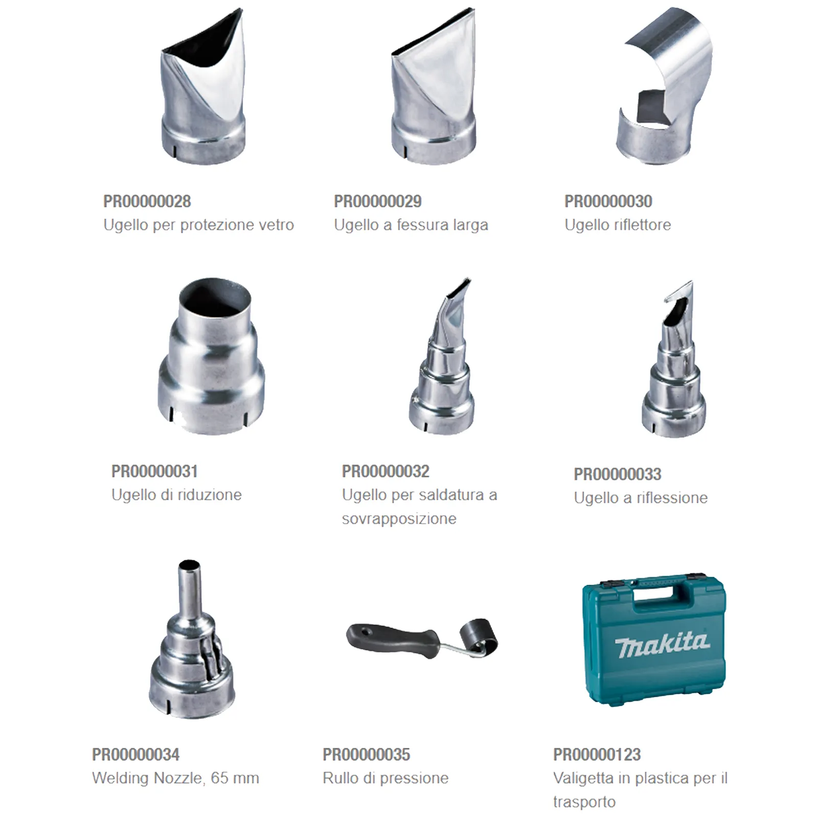 Pistola Termica TermoSoffiatore MAKITA Sverniciatore Aria Calda Regolabile 2000W HG6531CK - immagine 4