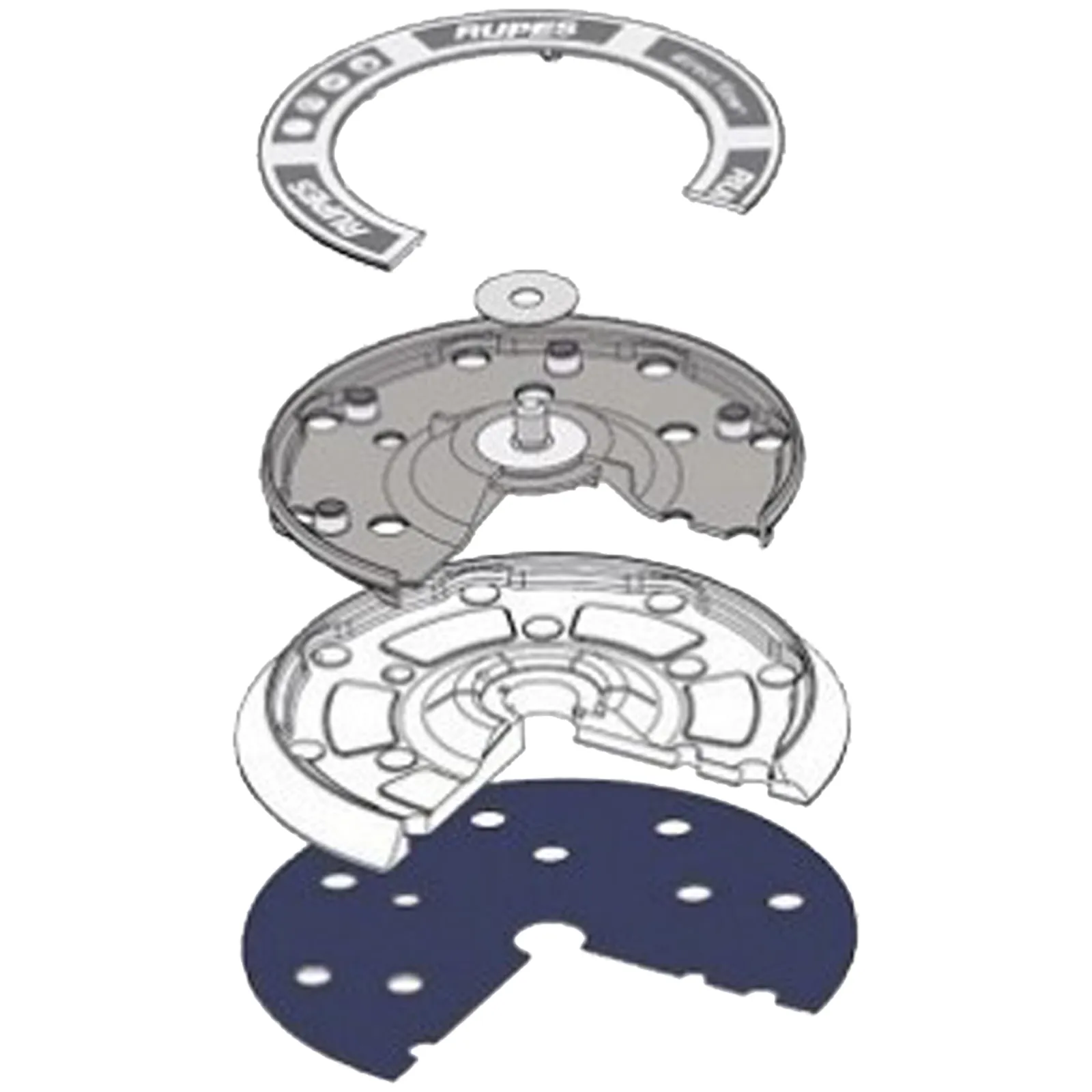 Platorello di Ricambio Velcrato RUPES BigFoot Diametro 150mm Lucidatrici Rotorbitali ER BR RH – 981.500 - immagine 6