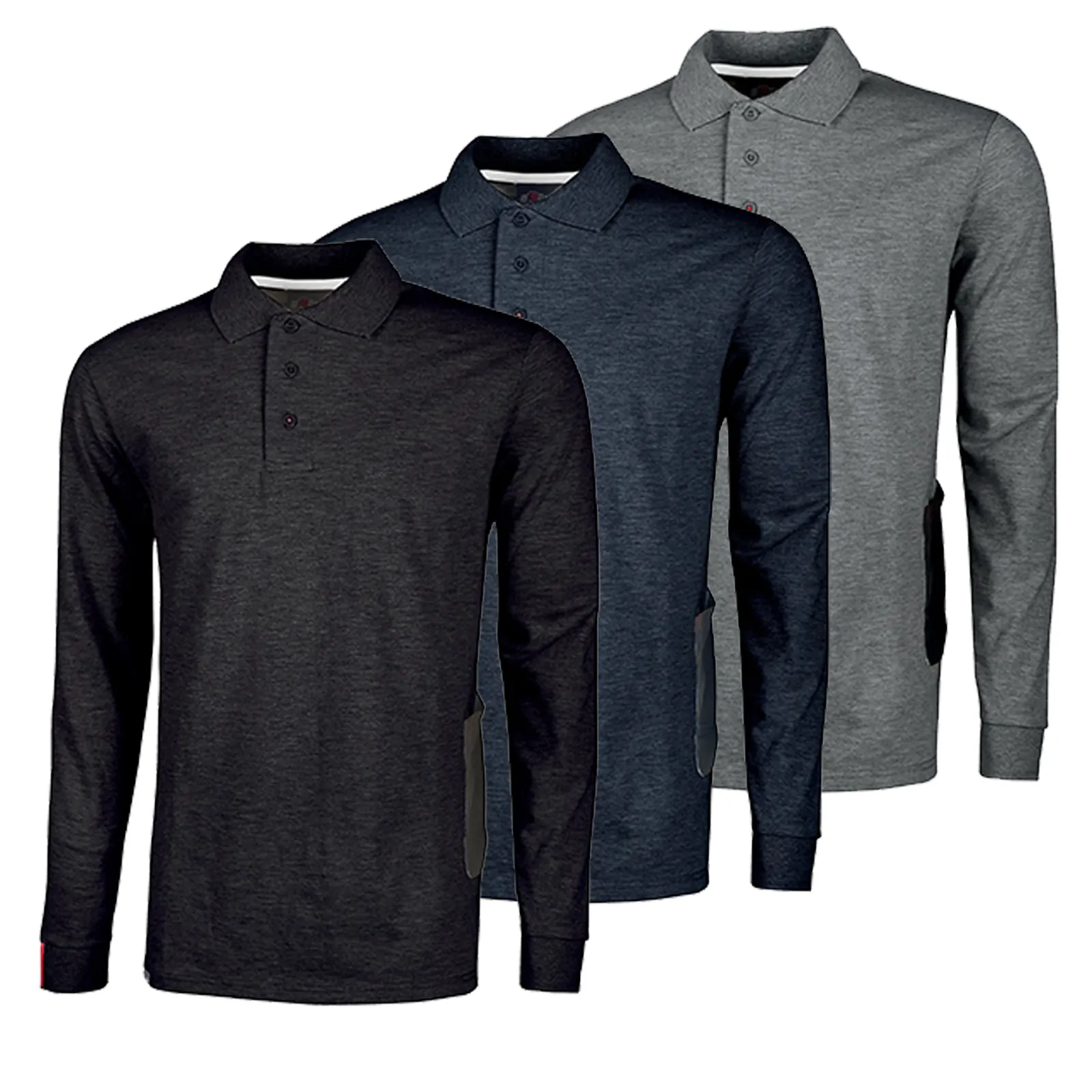 Polo Shirt Maglietta Manica Lunga Cotone da Lavoro U-POWER da Uomo Donna LIVE