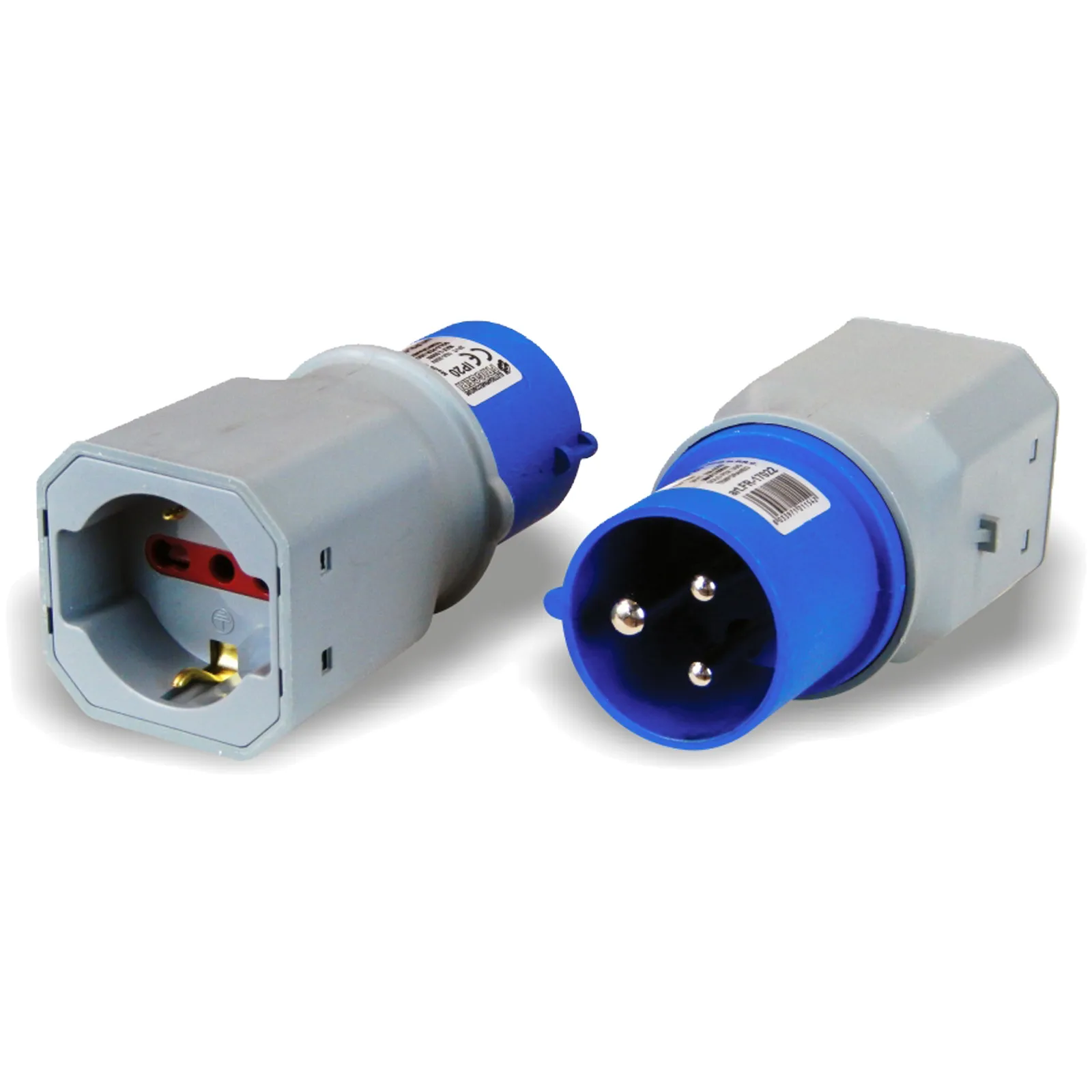 Presa Adattatore Spina Industriale CEE 2x16A+T Monofase FRIGGERI Presa Schuko Bipasso Domestica Uso Temporaneo IP20 articolo FR-17022