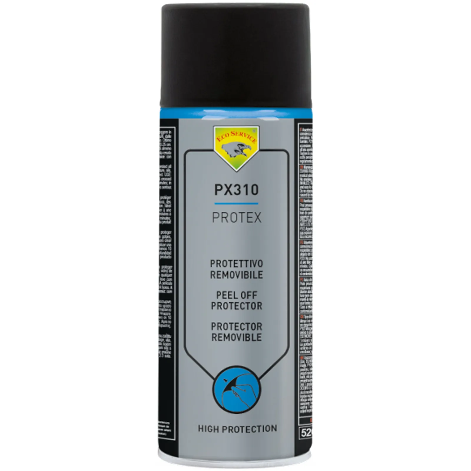 Protettivo Removibile Spray 400ml ECO SERVICE Pellicola Elastica Colorata Temporanea per Superfici PX310 PROTEX