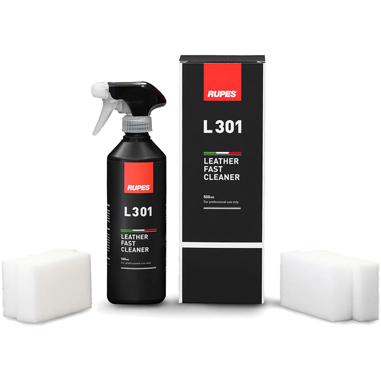 Pulitore Idratante Rapido per Pelle Interni Auto RUPES Sedili Volante Tappezzeria Rivestimenti L301