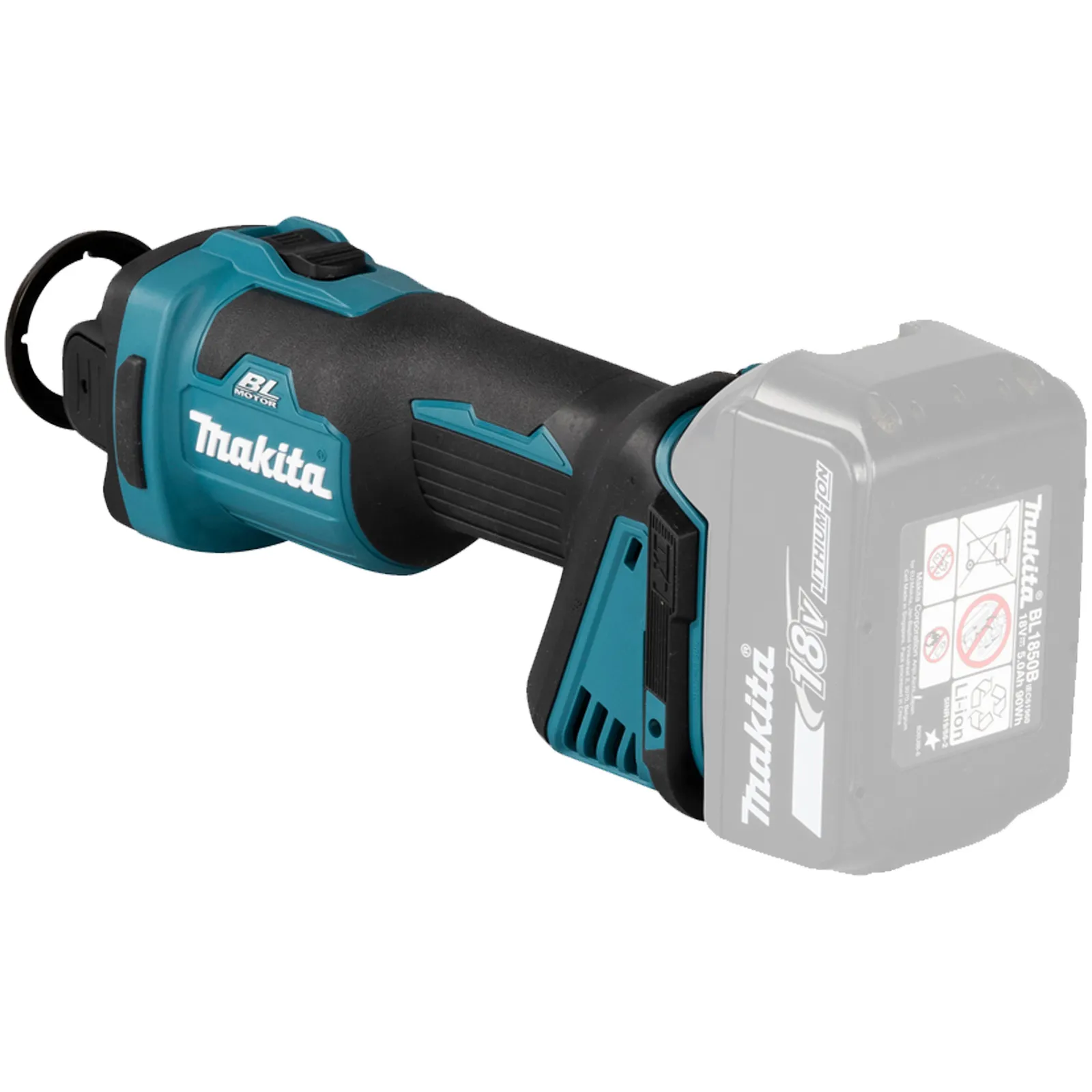 Rifilatore ad Immersione per Cartongesso a Batteria 18V MAKITA Motore Brushless LED Accessori Valigetta modello DCO181Z - immagine 4