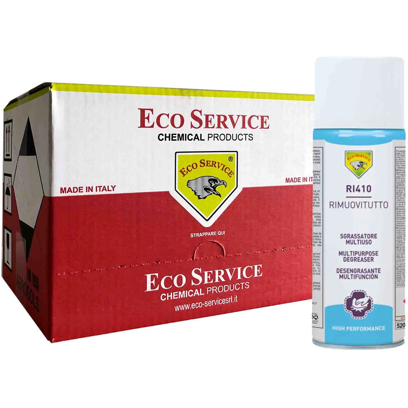 Rimuovi Tutto Spray ECO SERVICE in Bomboletta da 400ml Catrame Grasso Gomma Collanti Vernici Professionale RI410 - immagine 2