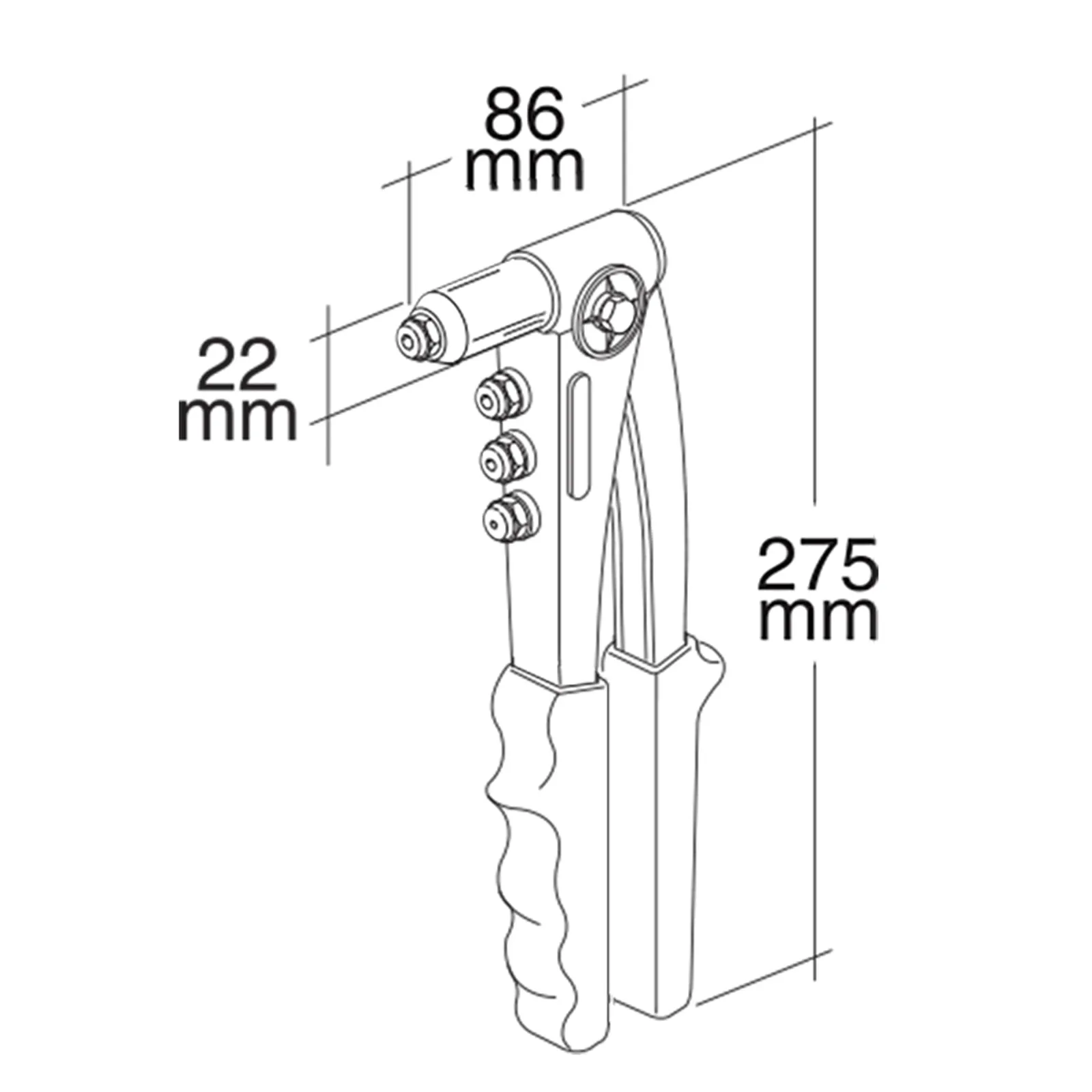 Rivettatrice Manuale Ø 2,4 mm ÷ Ø 4,8 mm FAR per Rivetti Standard e Multifar K39 - immagine 4
