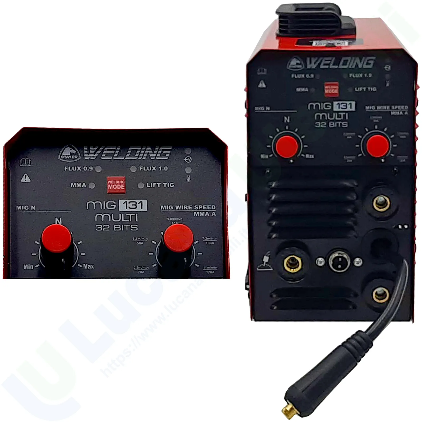 Saldatrice Inverter Multifunzione 120A STAYER WELDING Saldatura TIG MIG MMA Elettrodo Filo Animato 0,9mm modello MIG 131 Multi - immagine 5