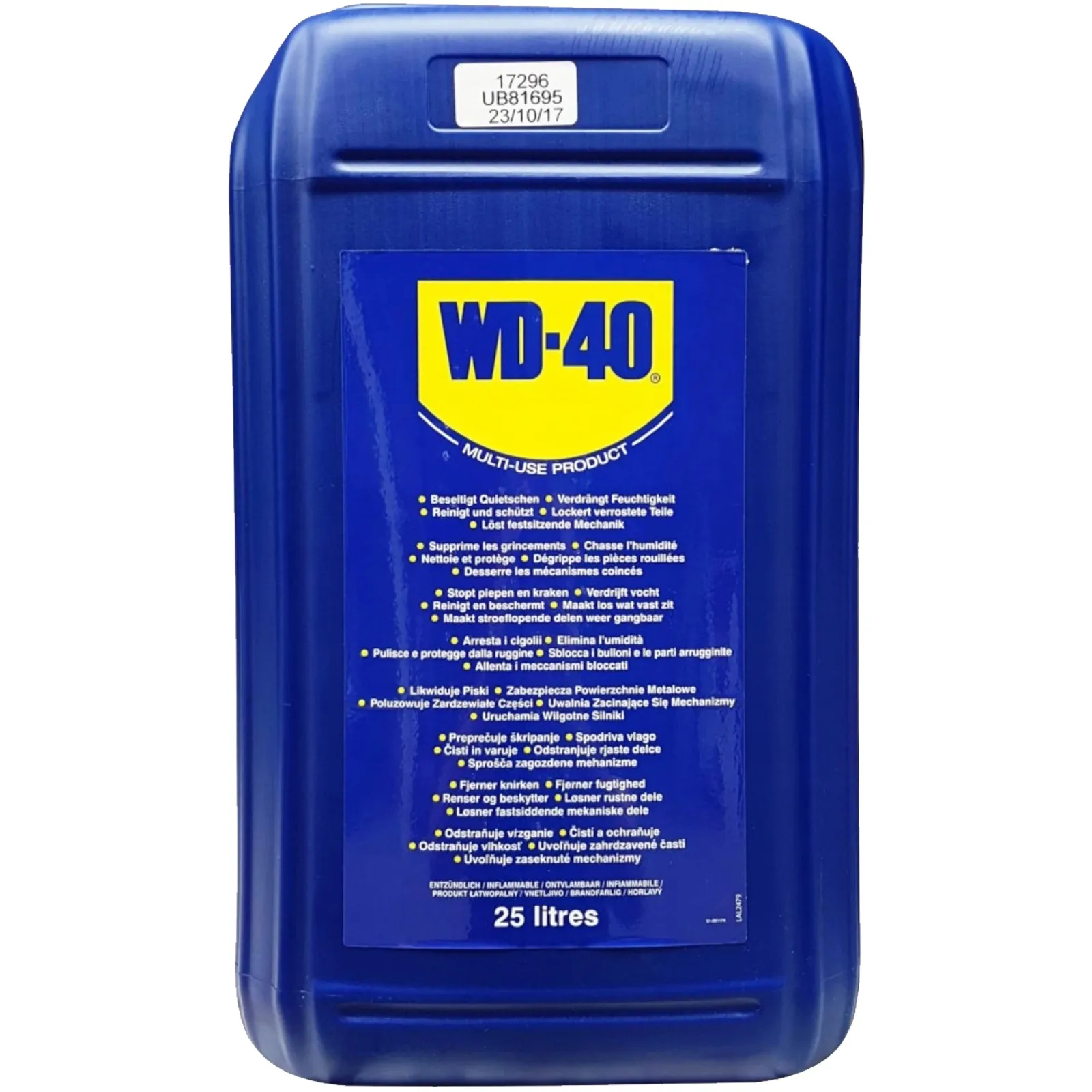 Sbloccante Spray Lubrificante Multifunzione WD-40 Tanica da 25 Litri con Spruzzino Svitol Super sbloccante Protettivo - immagine 2