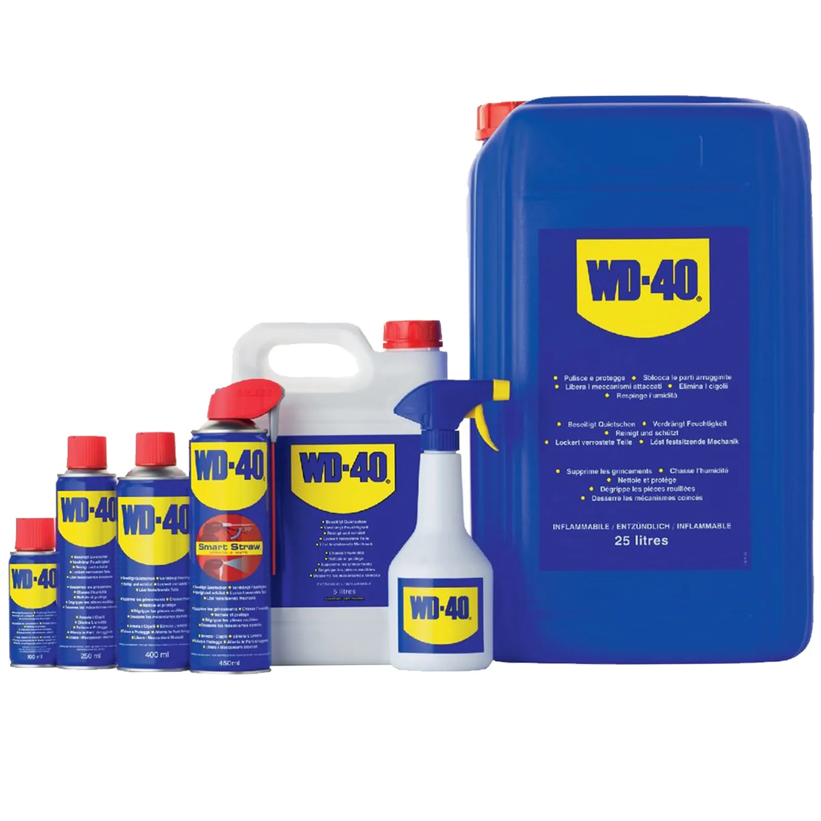 Sbloccante Spray Lubrificante Multifunzione WD-40 Tanica da 25 Litri con Spruzzino Svitol Super sbloccante Protettivo - immagine 4