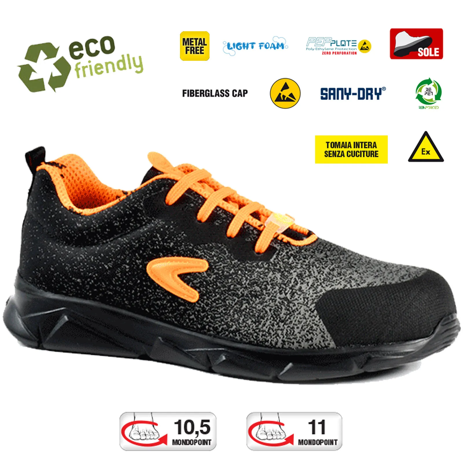 Scarpe Antinfortunistica da Lavoro COFRA Leggere Basse Uomo Donna Impermeabili COOL ESD S3 SRC - immagine 2