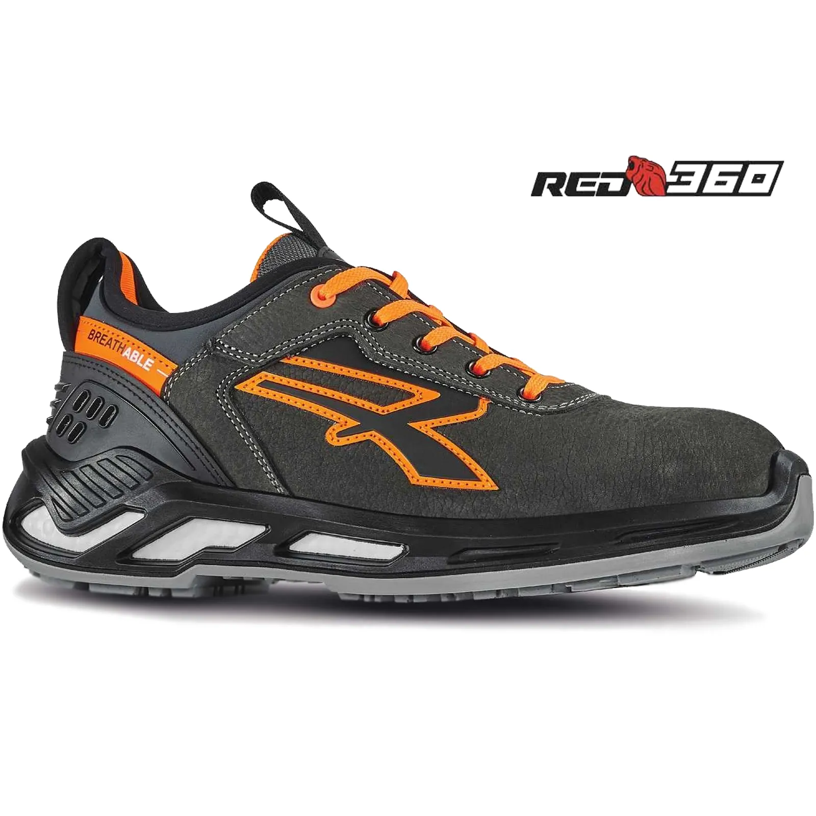 Scarpe Antinfortunistiche Basse in Pelle da Lavoro U-POWER Linea Red 360 da Uomo Donna DUKE S3