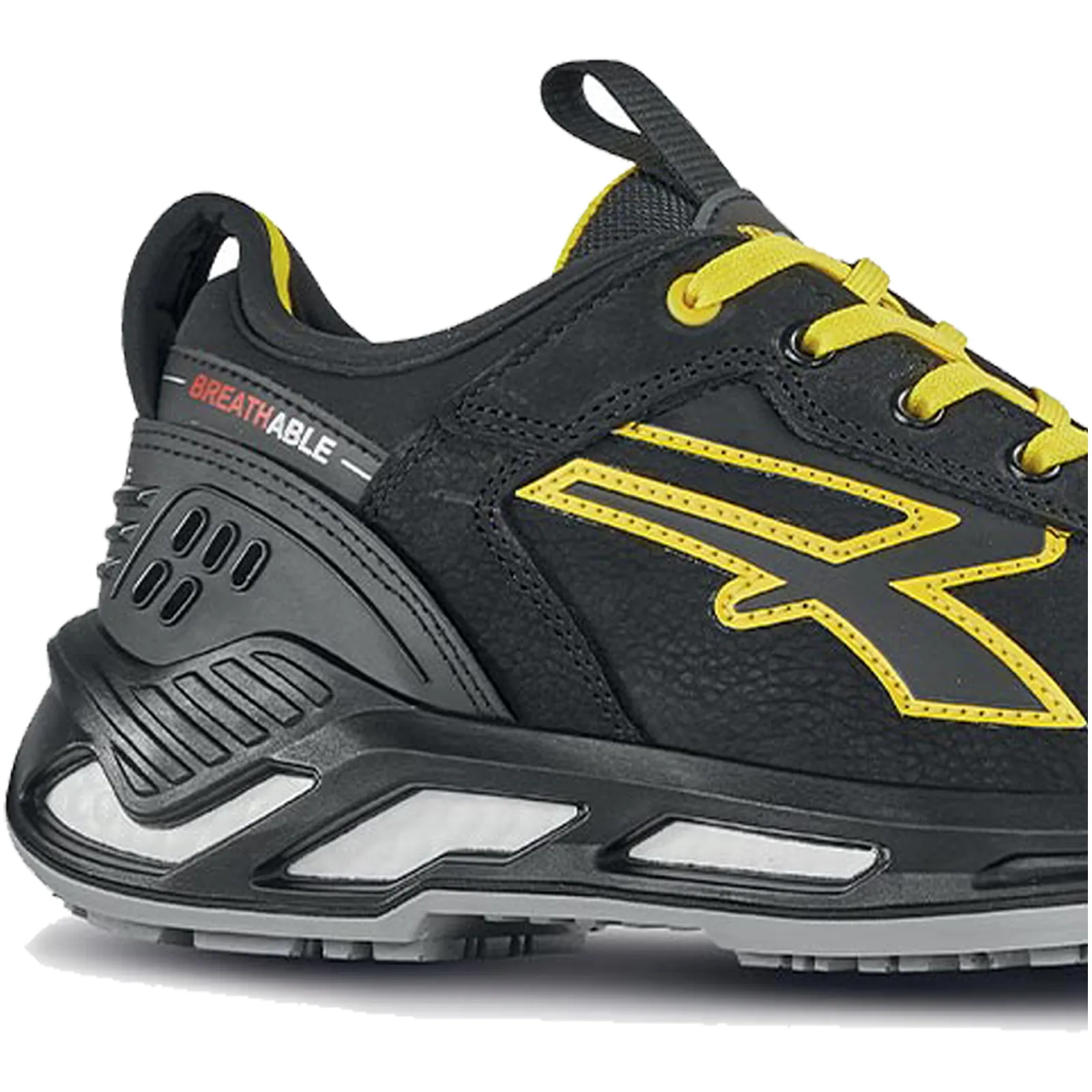 Scarpe Antinfortunistiche Basse in Pelle da Lavoro U-POWER Linea Red 360 da Uomo Donna RICK S3 - immagine 3