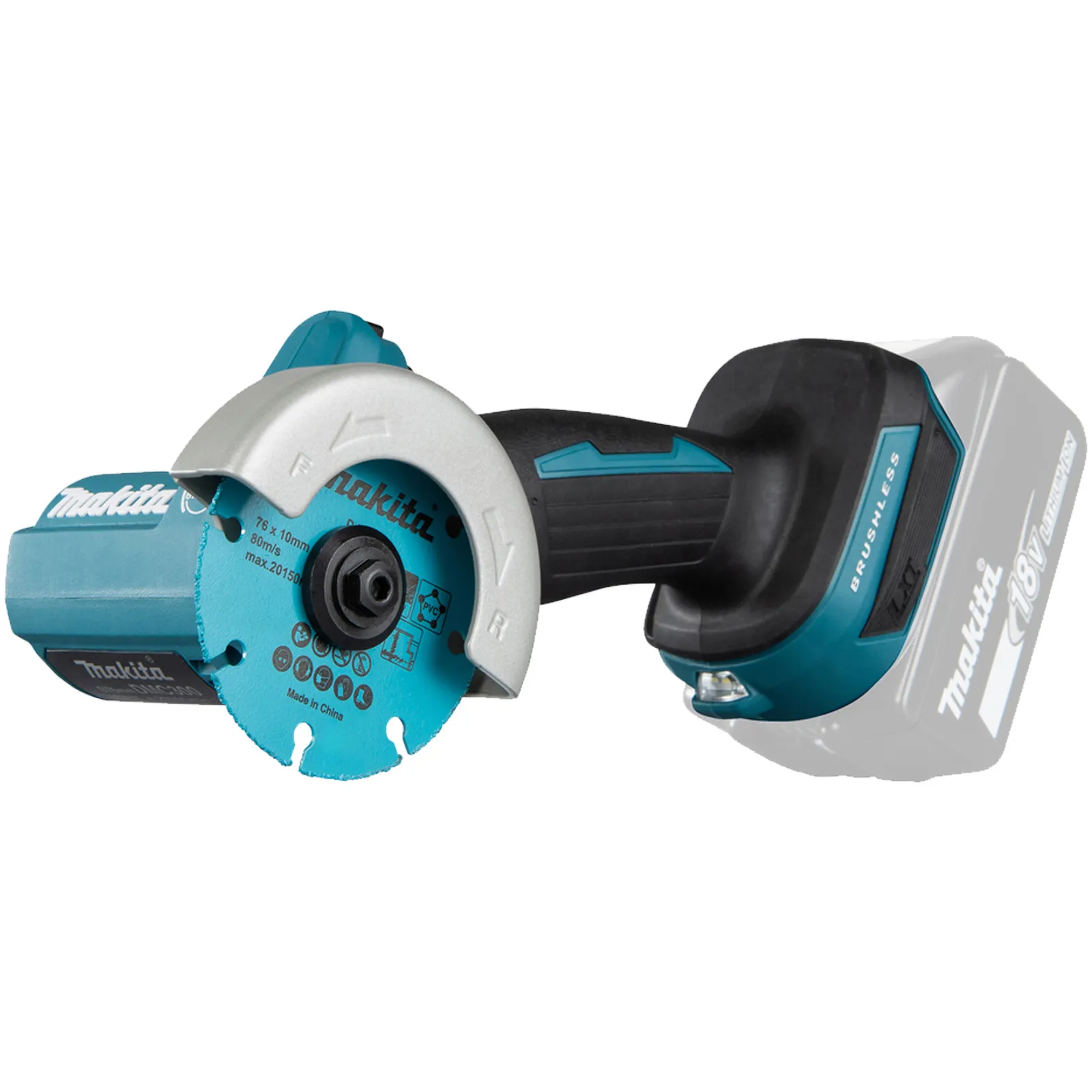 Sega Diamantata a Batteria 18V MAKITA Disco 76mm Taglio 16mm Motore Brushless DMC300ZJ - immagine 4