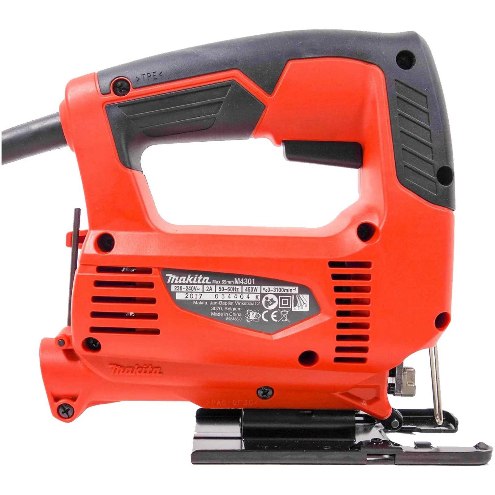 Seghetto Alternativo 450W Legno MAKITA Corsa 18mm Tagli 45° Dx-Sx 3 Orbite M4301 - immagine 5