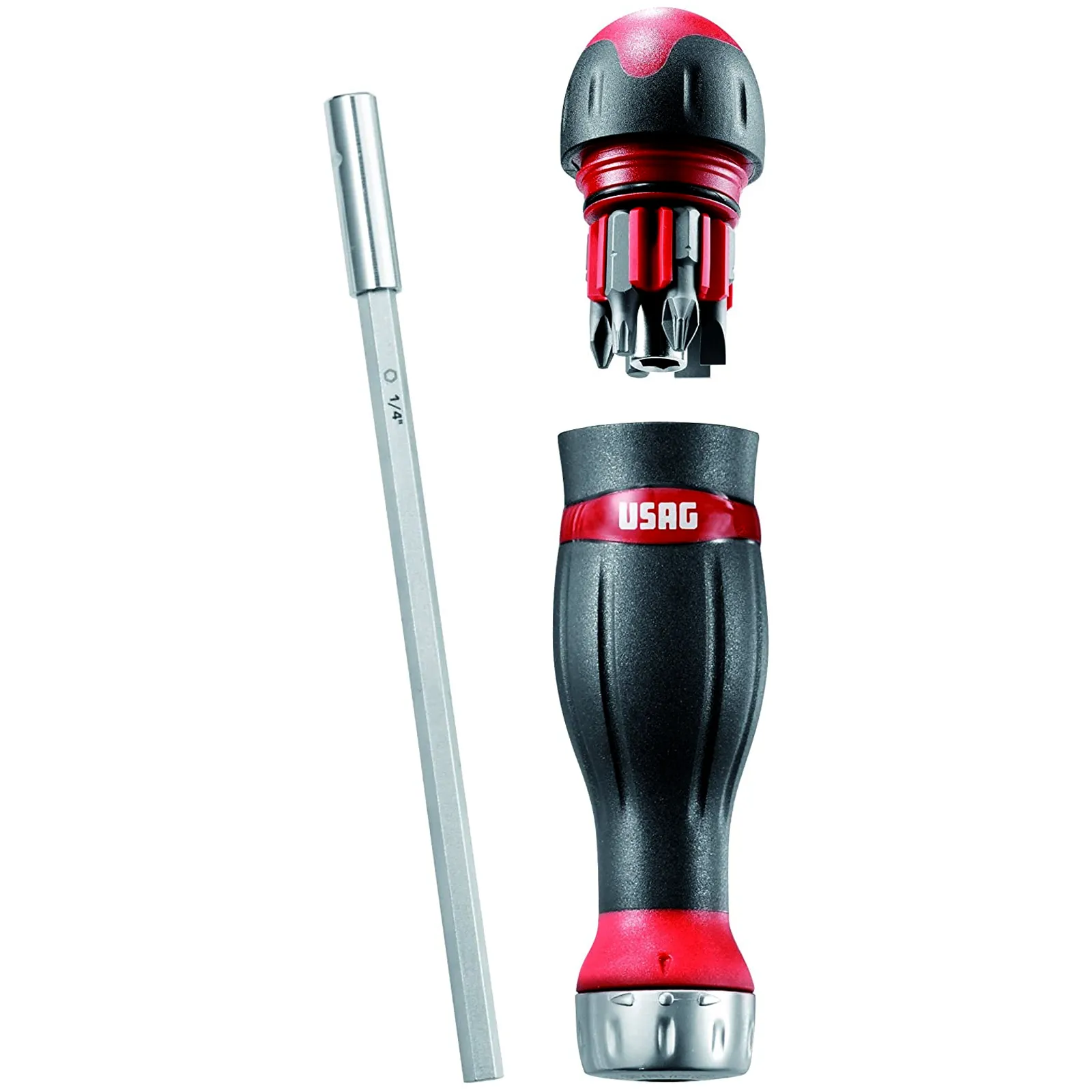 Set Combidrive Cacciavite Multiuso USAG Giravite con Inserti 1/4″ Cricchetto Reversibile 333 K/S8