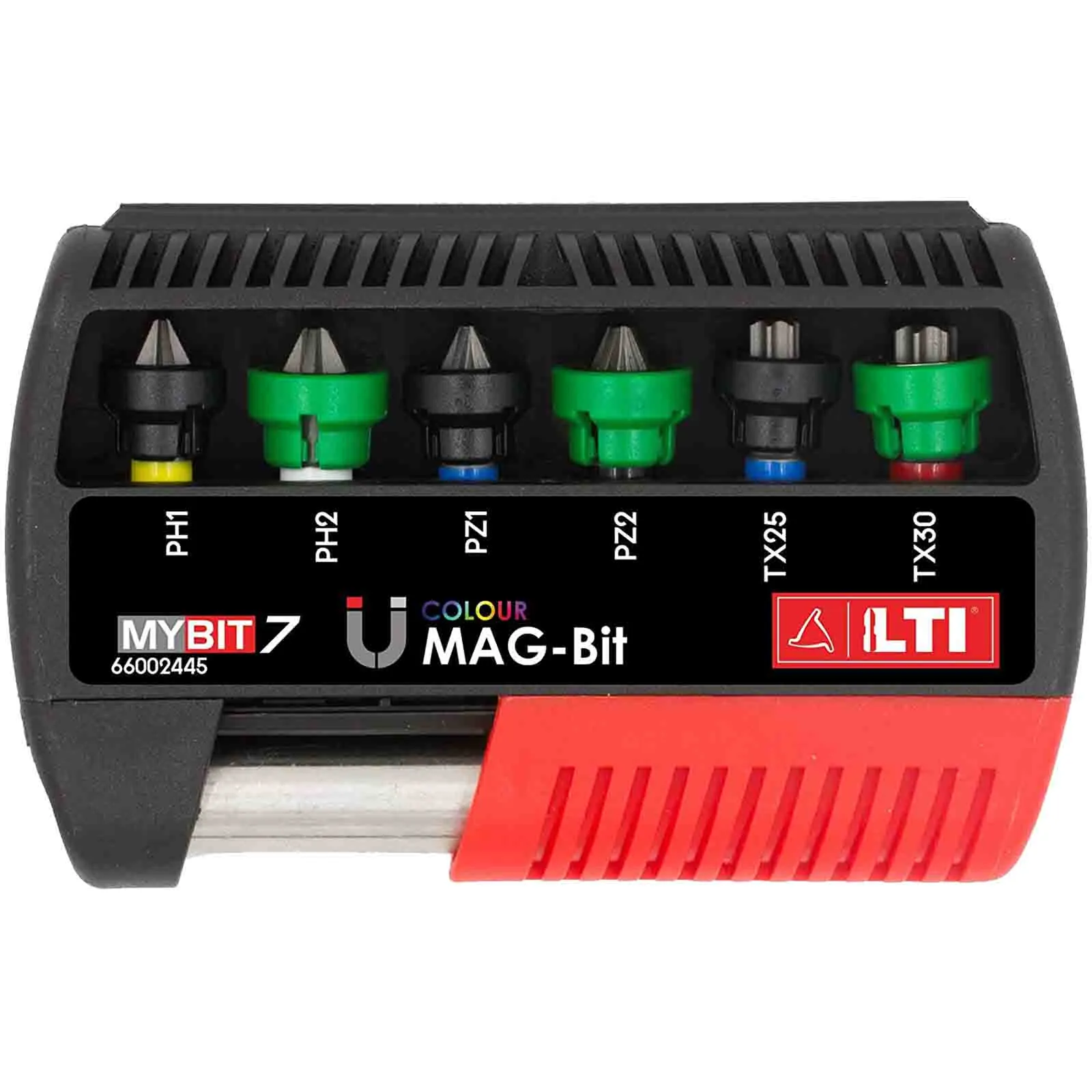 Assortimento 7 Inserti Bit Cartongesso LTI KRINO Magnetici Set Kit per Avvitatore Avvitatura PH PZ TX articolo MYBIT7 MAG-Bit+