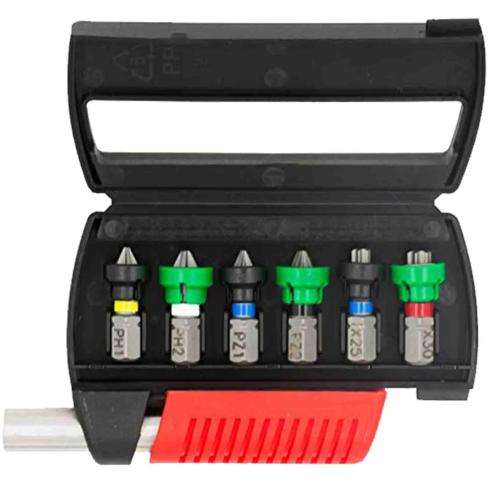 Assortimento 7 Inserti Bit Cartongesso LTI KRINO Magnetici Set Kit per Avvitatore Avvitatura PH PZ TX articolo MYBIT7 MAG-Bit+ - immagine 2