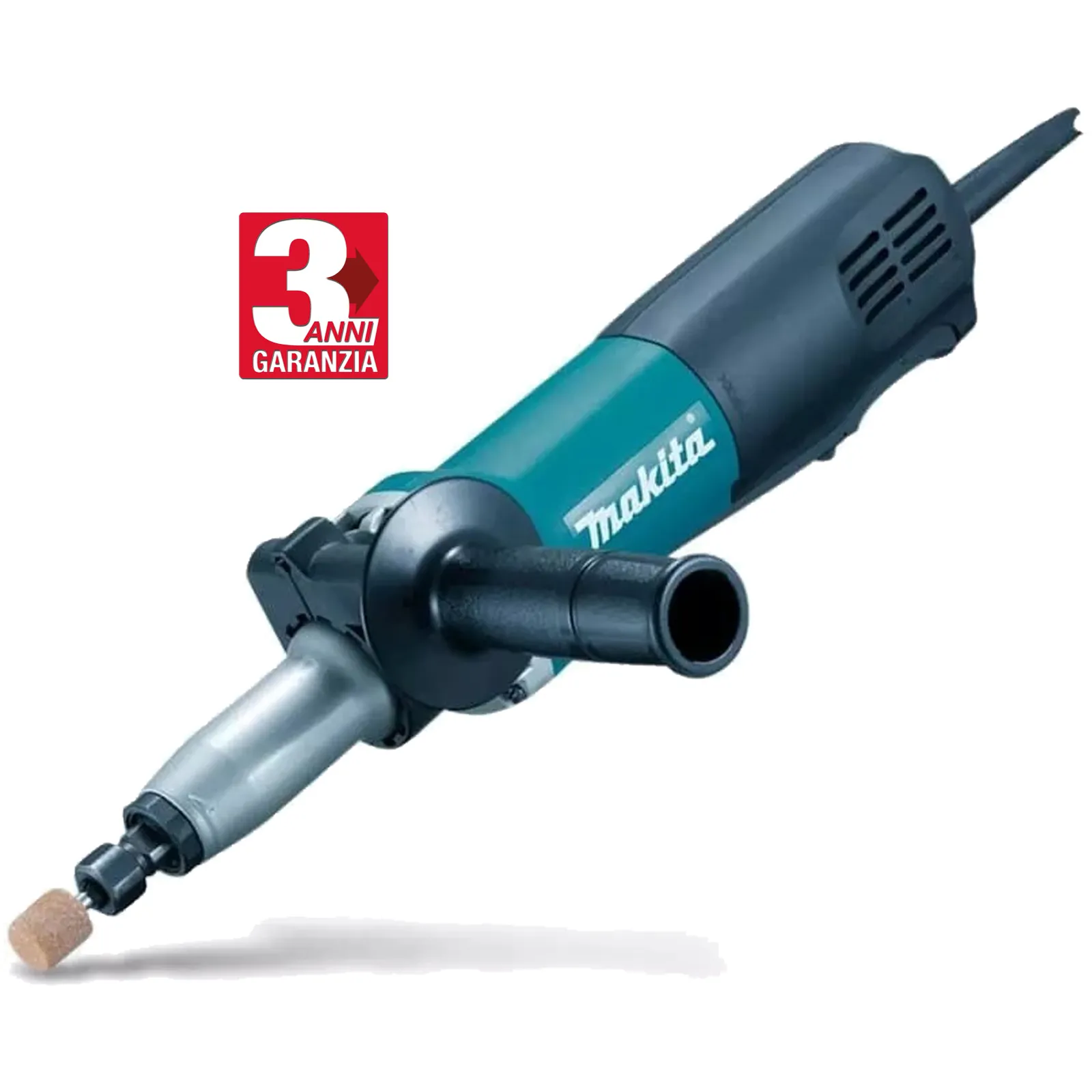 Smerigliatrice Dritta con Pinza 6mm MAKITA Assiale Interruttore Palmare Potenza 750W Flex Diritto modello GD0801C