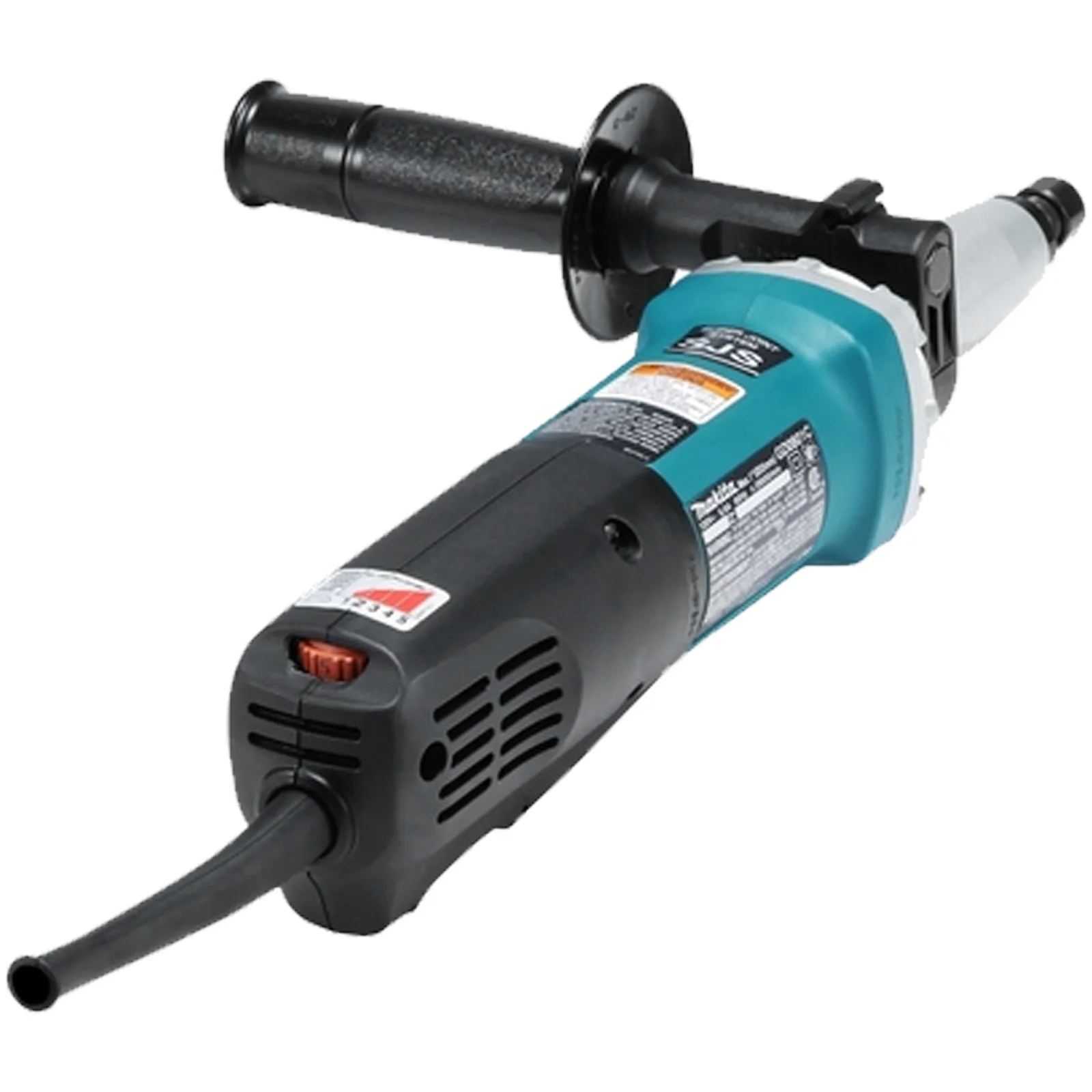 Smerigliatrice Dritta con Pinza 6mm MAKITA Assiale Interruttore Palmare Potenza 750W Flex Diritto modello GD0801C - immagine 6