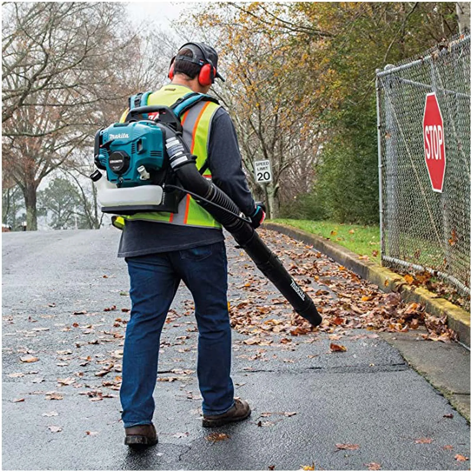 Soffiatore Spalleggiato a Benzina MAKITA a Zaino con Motore 4 Tempi 52,5cc Potenza 1,8kW Alta Portata EB5300TH - immagine 6