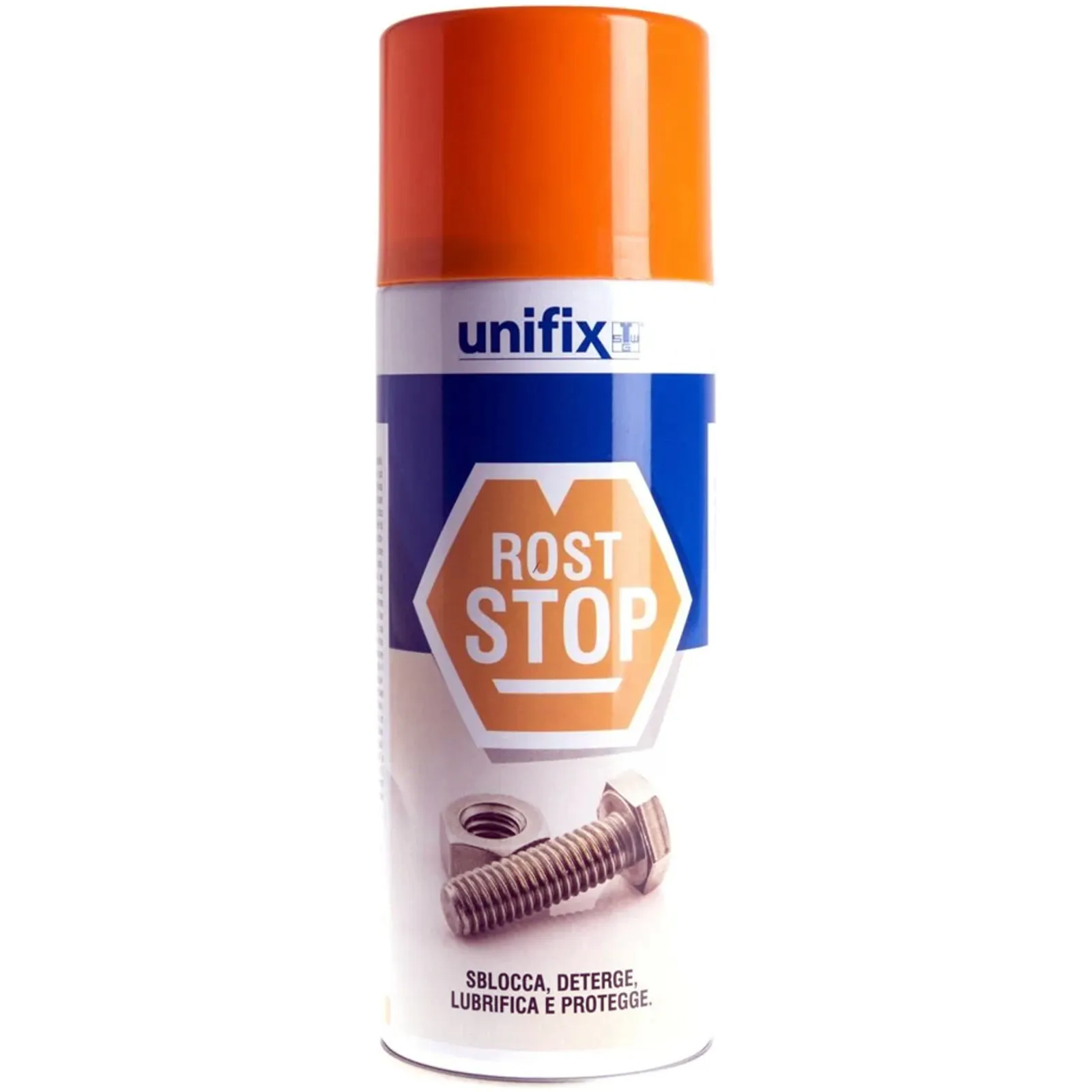 Spray Sbloccante UNIFIX Lubrificante Protettivo Anticorrosivo in Bomboletta da 400ml ROST STOP