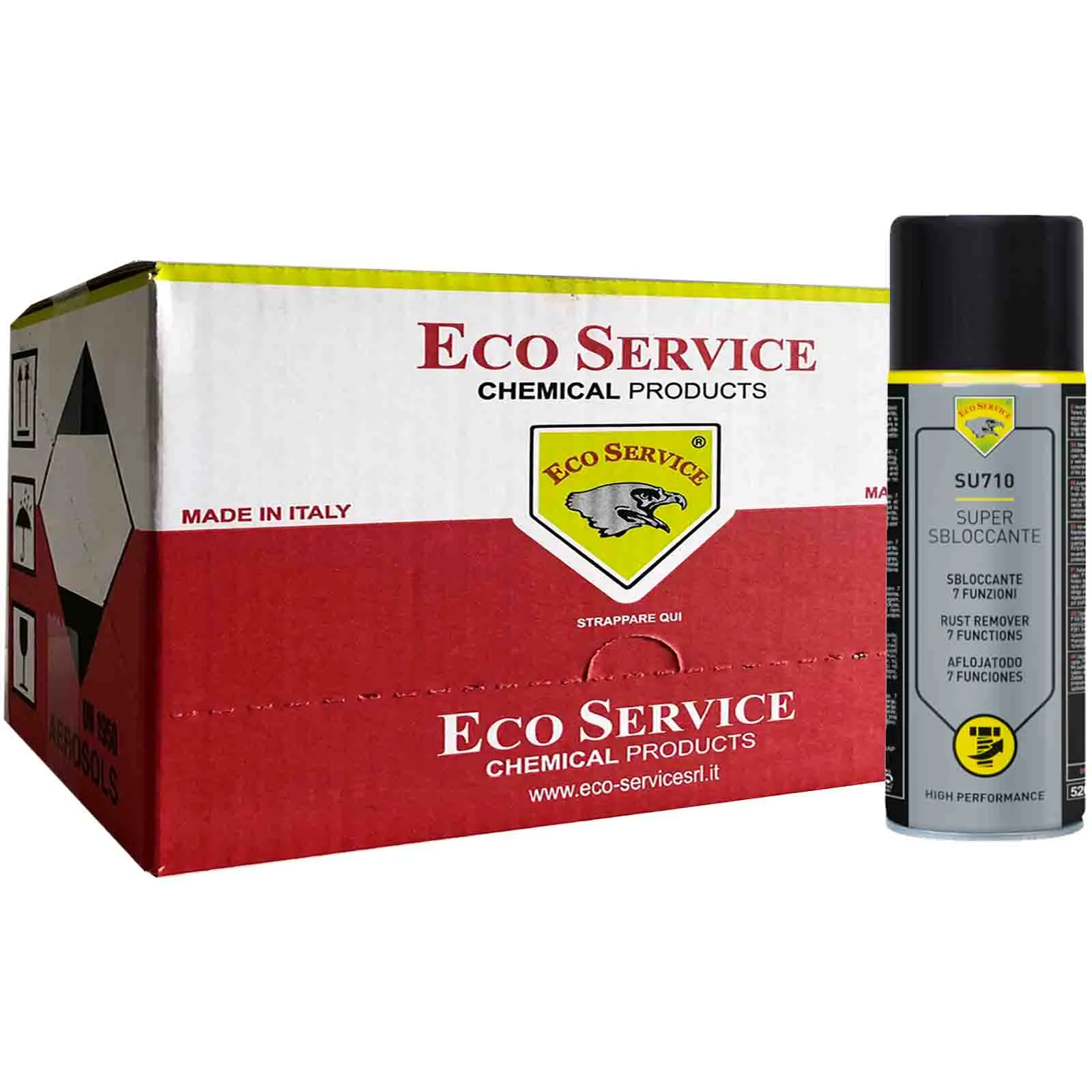 Super Sbloccante Multiuso Spray ECO SERVICE in Bomboletta da 200ml o 400ml Lubrificante Protettivo Anti-ruggine SU710 - immagine 4