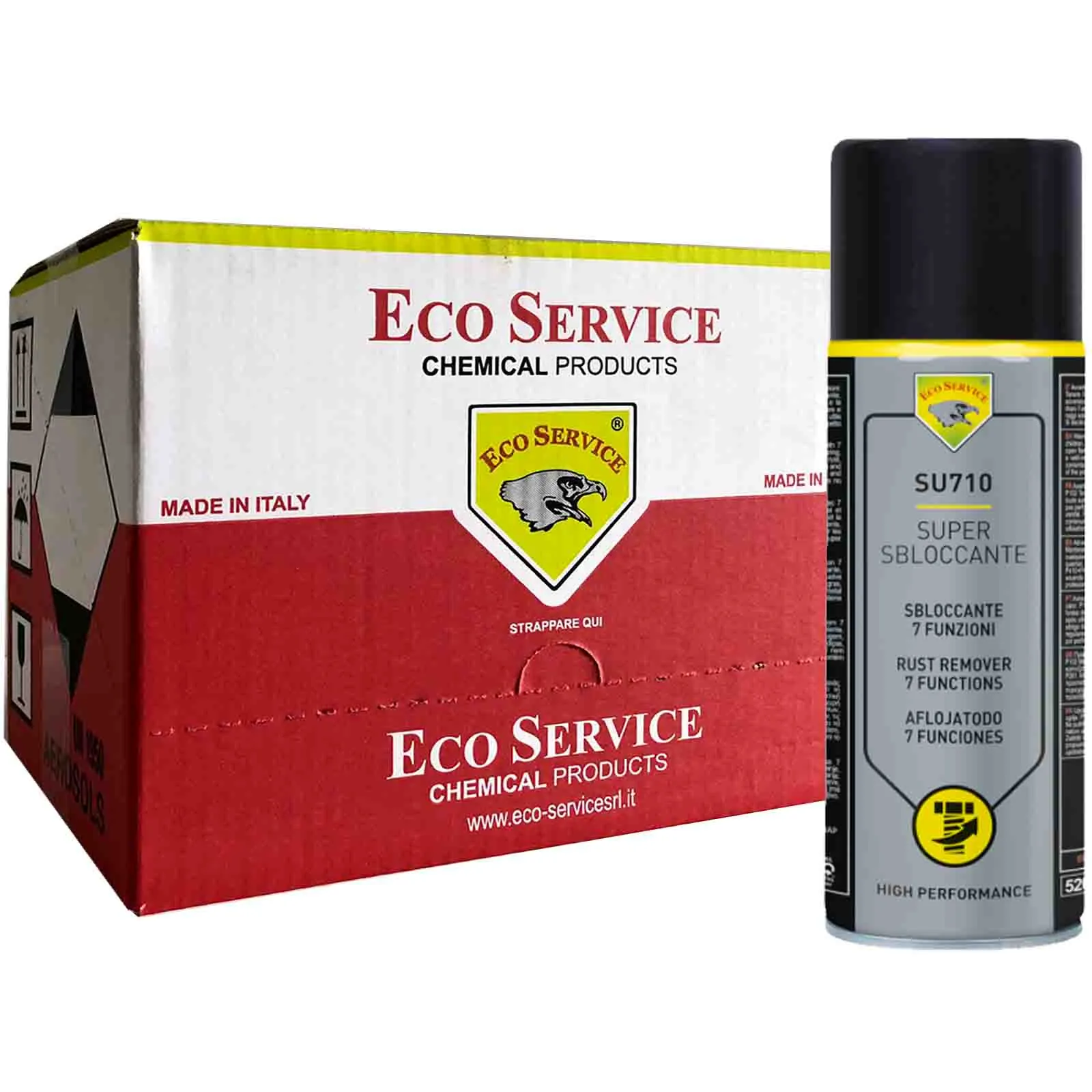 Super Sbloccante Multiuso Spray ECO SERVICE in Bomboletta da 200ml o 400ml Lubrificante Protettivo Anti-ruggine SU710 - immagine 5