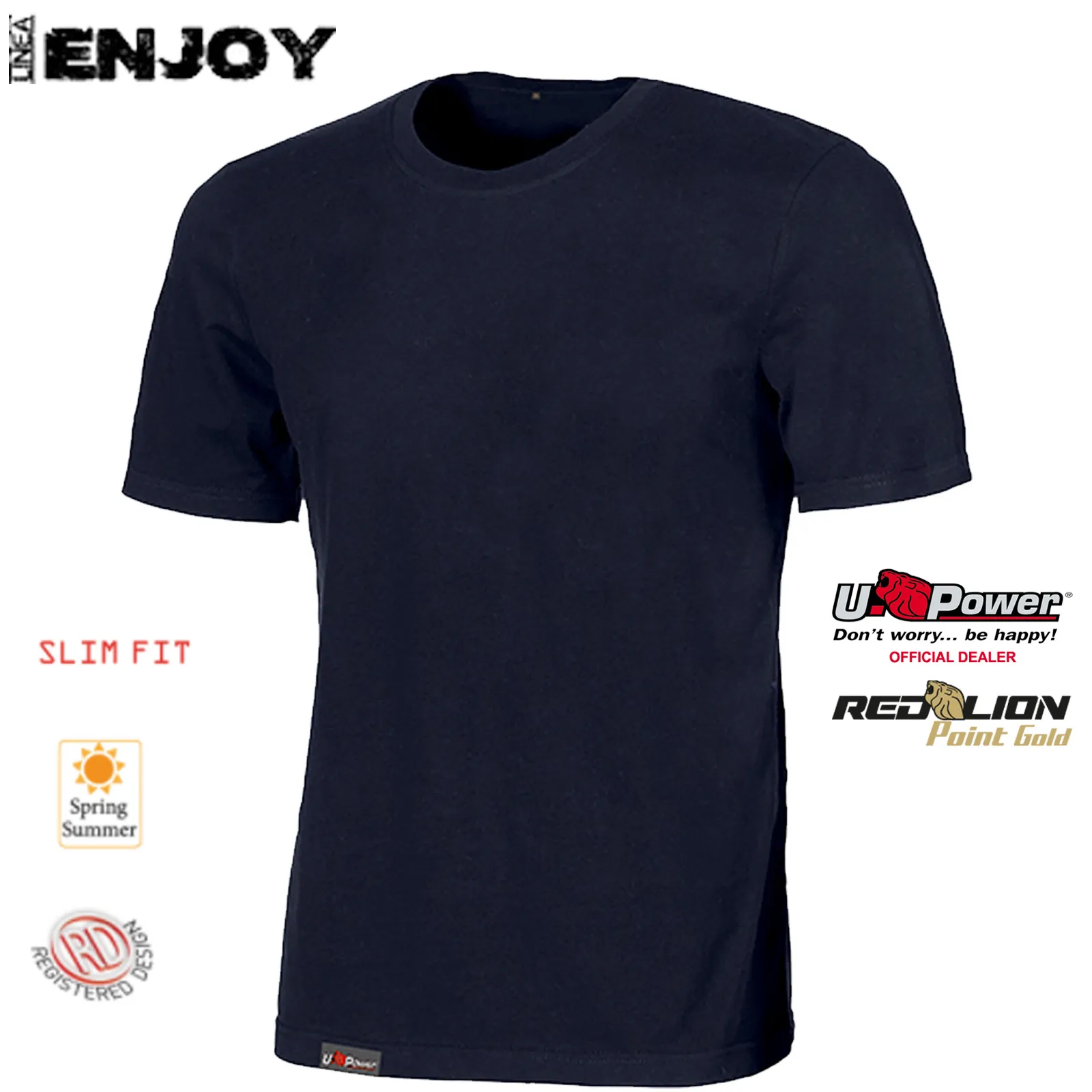 T-Shirt Manica Corta 100% Cotone Maglietta da Lavoro U-POWER Maglia Uomo Donna LINEAR - immagine 2