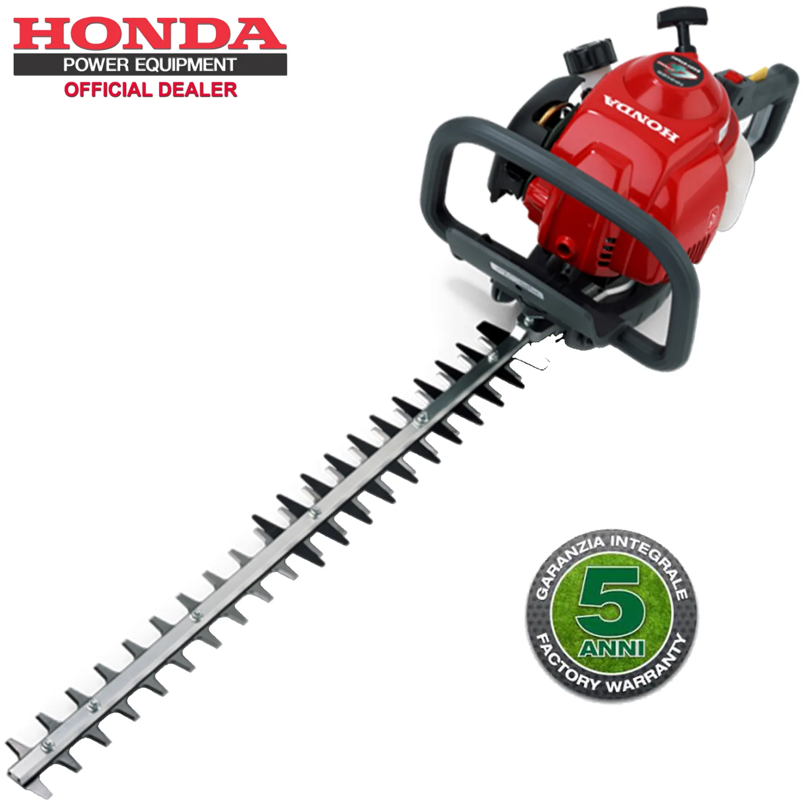 Tagliasiepi a Scoppio 4 Tempi HONDA a Benzina Tosasiepi con Doppia Lama da 60cm o 75cm Orientabile HHH25D - immagine 2