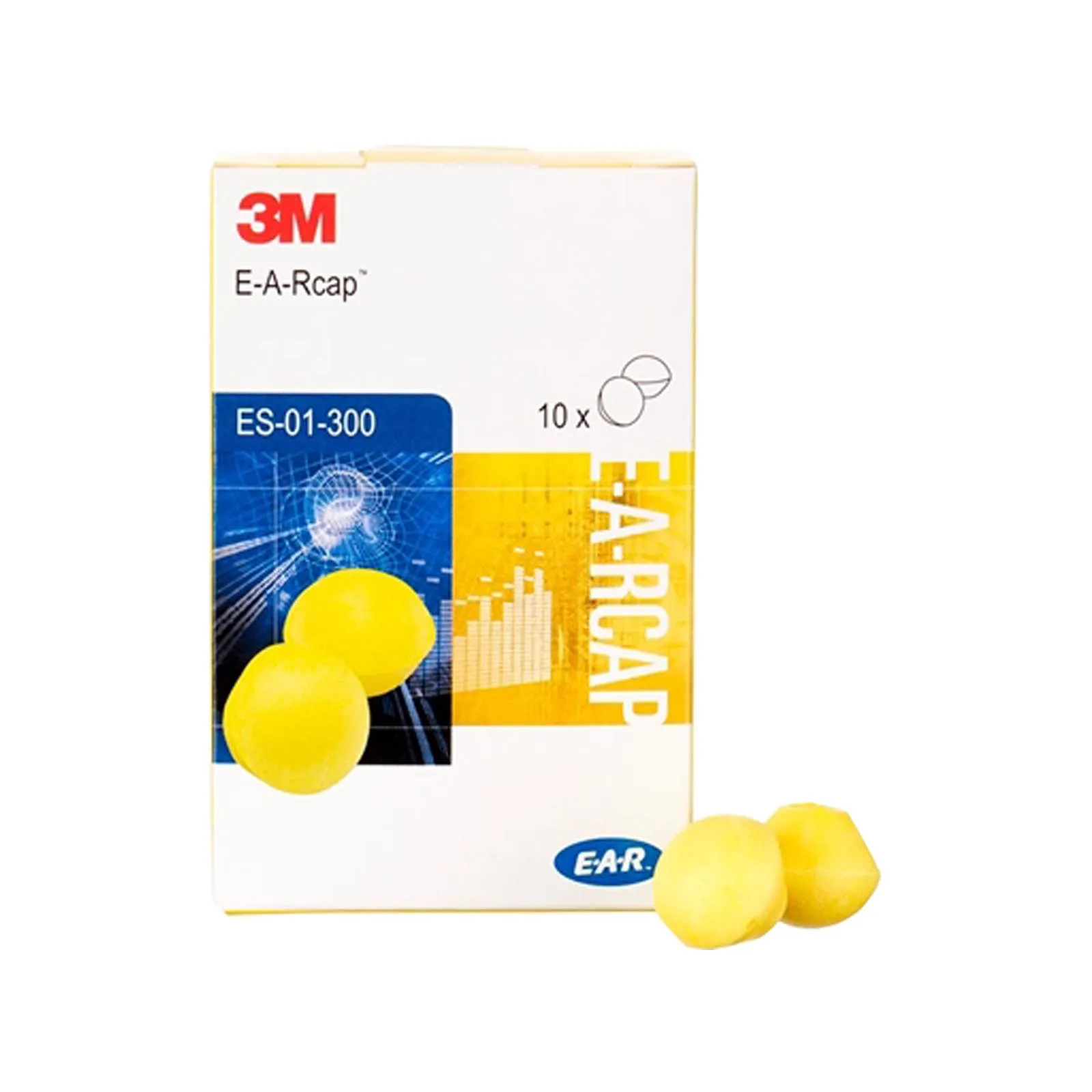 Inserti Antirumore Monouso di Ricambio 3M Confezione da 20 Pezzi (10 Coppie) ES-01-300