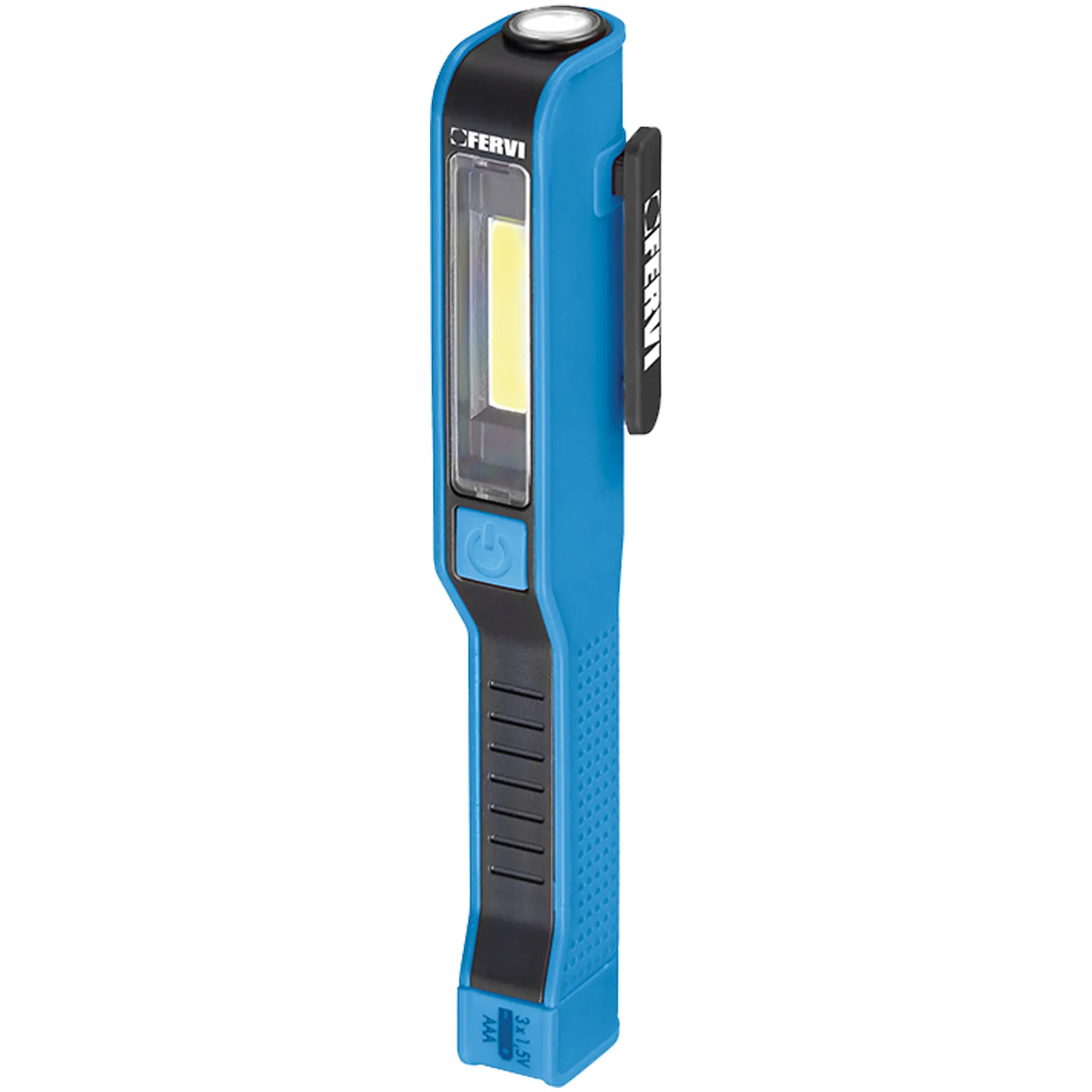 Torcia Tascabile COB LED a Batterie FERVI Portatile a Forma di Penna con Clip Girevole Magnetica articolo 0128A