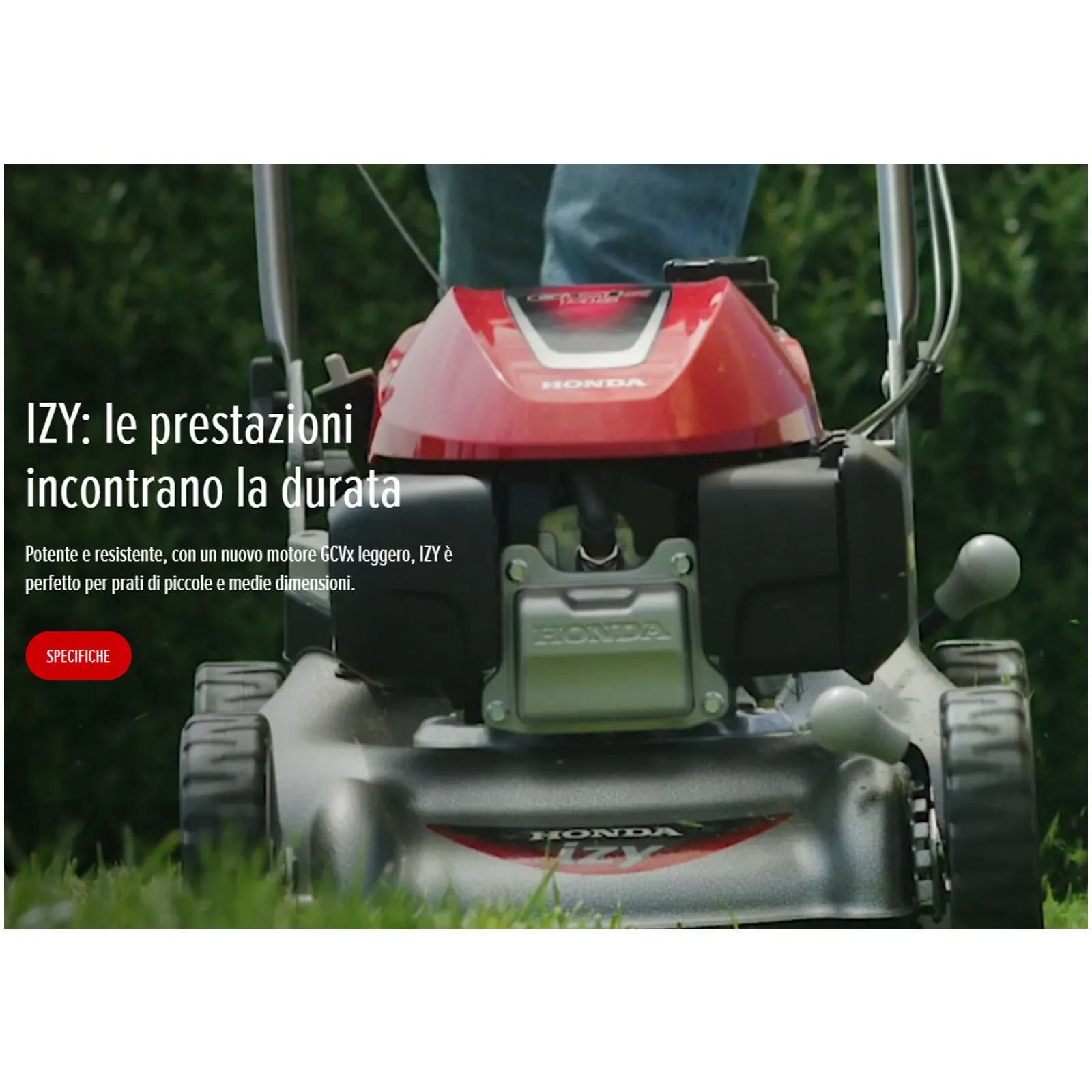Tosaerba con Motore 145cc a Benzina HONDA a Scoppio Serie IZY Trazionato Semovente Taglio 46cm e Sacco 50 Litri modello HRG 466 SKEH - immagine 2