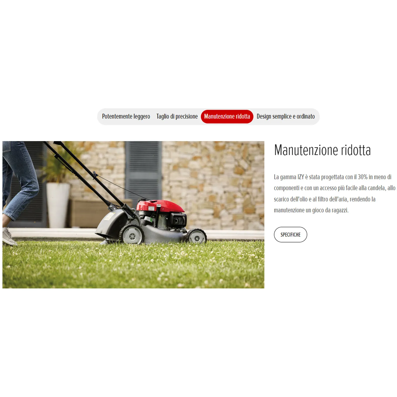 Tosaerba con Motore 145cc a Benzina HONDA a Scoppio Serie IZY Trazionato Semovente Taglio 46cm e Sacco 50 Litri modello HRG 466 SKEH - immagine 6