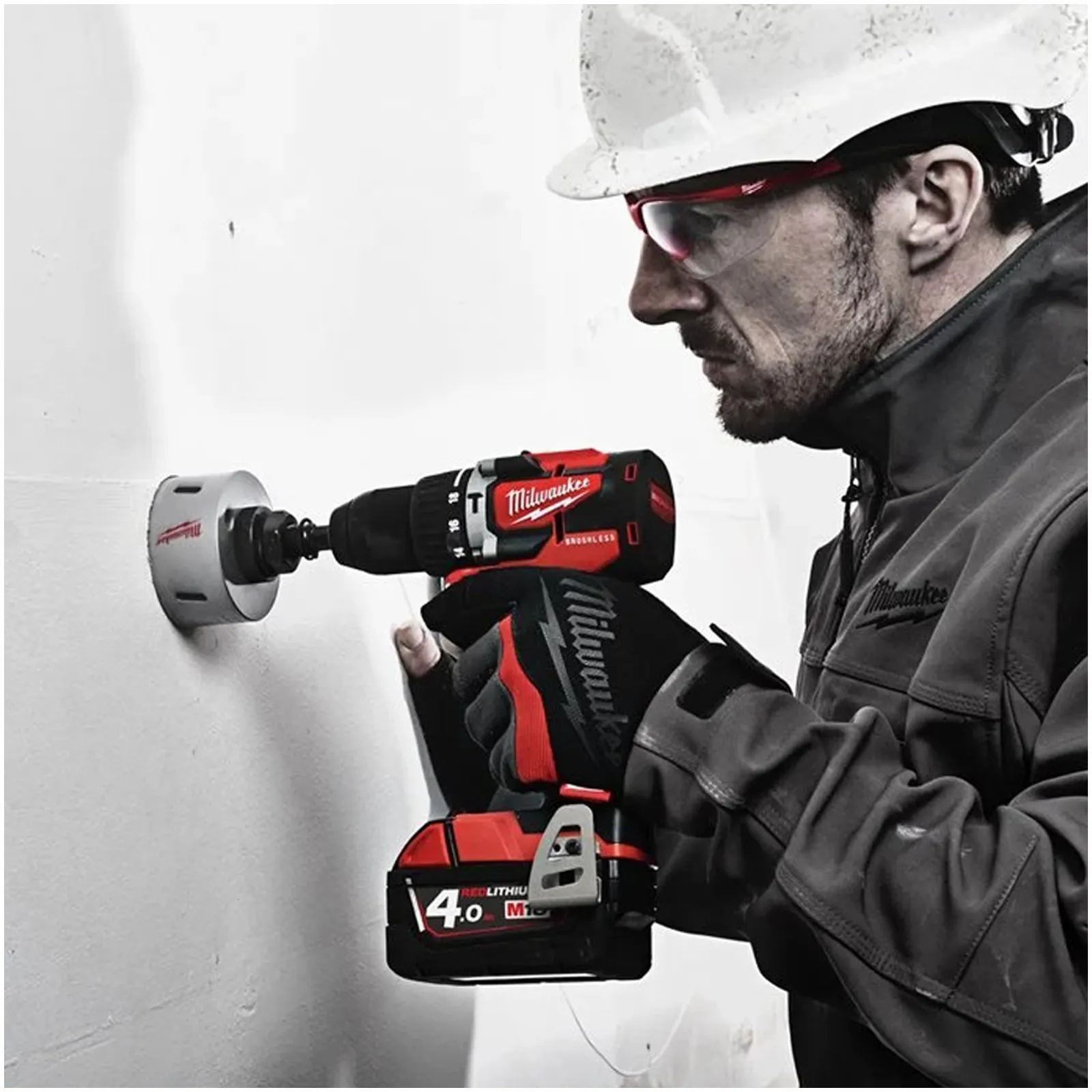 Trapano Avvitatore con Percussione a Batteria 18V MILWAUKEE Coppia 60Nm Mandrino 13mm Kit M18 CBLPD-203 - immagine 6