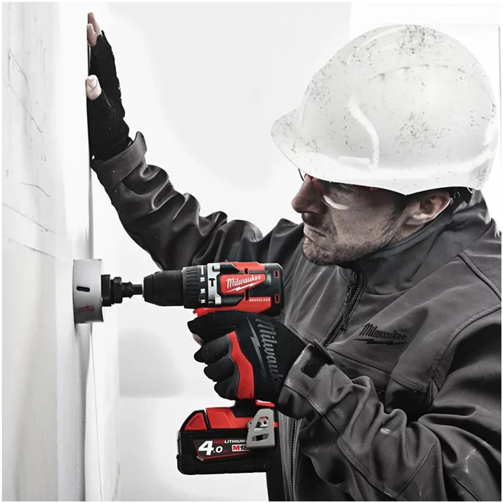 Trapano Avvitatore con Percussione a Batteria 18V MILWAUKEE Coppia 60Nm Mandrino 13mm Kit M18 CBLPD-203 - immagine 7